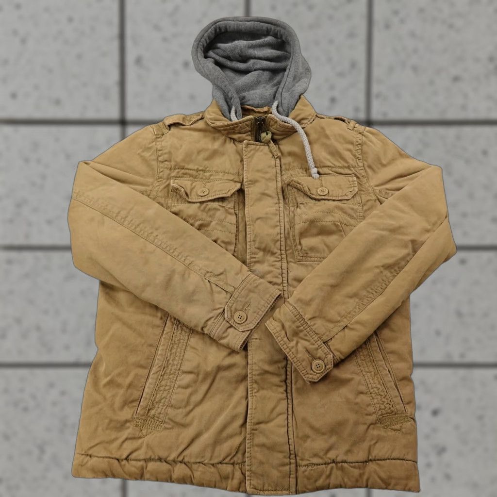 American Eagle Outfitters American Eagle Jacket Mens S Brown Thermal Hool Field Utility Canvas Chore Coat Size US S / EU 44-46 / 1 - 1 Thumbnail