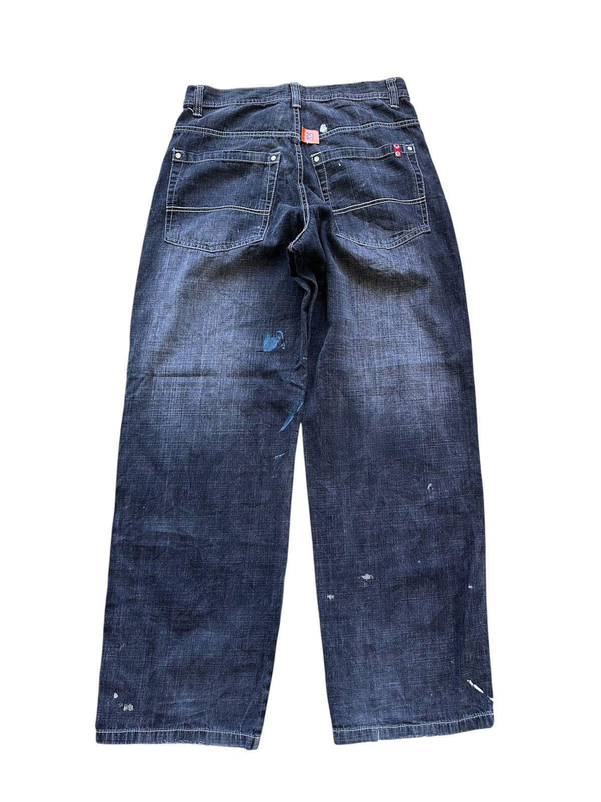 Southpole Distressed Southpole Red Tab Washed Jnco Goa Lgb Y2K Style Size US 33 - 4 Thumbnail
