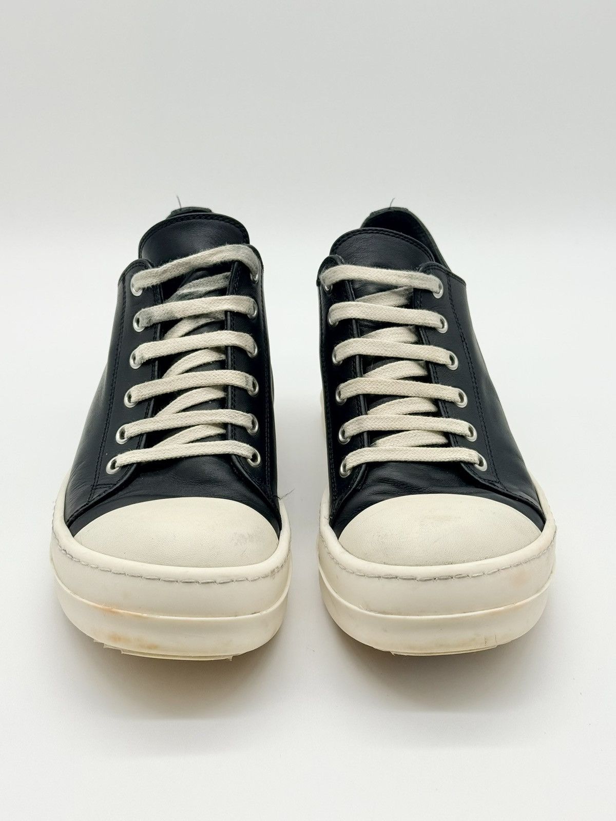 Rick Owens Size 7 - Rick Owens Ramones Low Black Mainline Leather Women Size US 7 / EU 40 - 4 Thumbnail