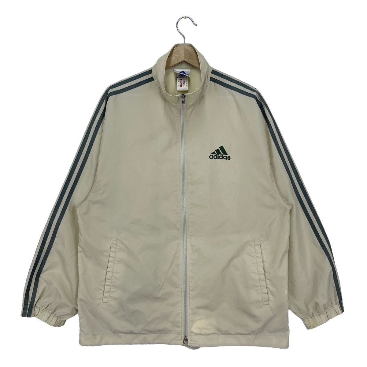Vintage Adidas Stripes Windbreaker