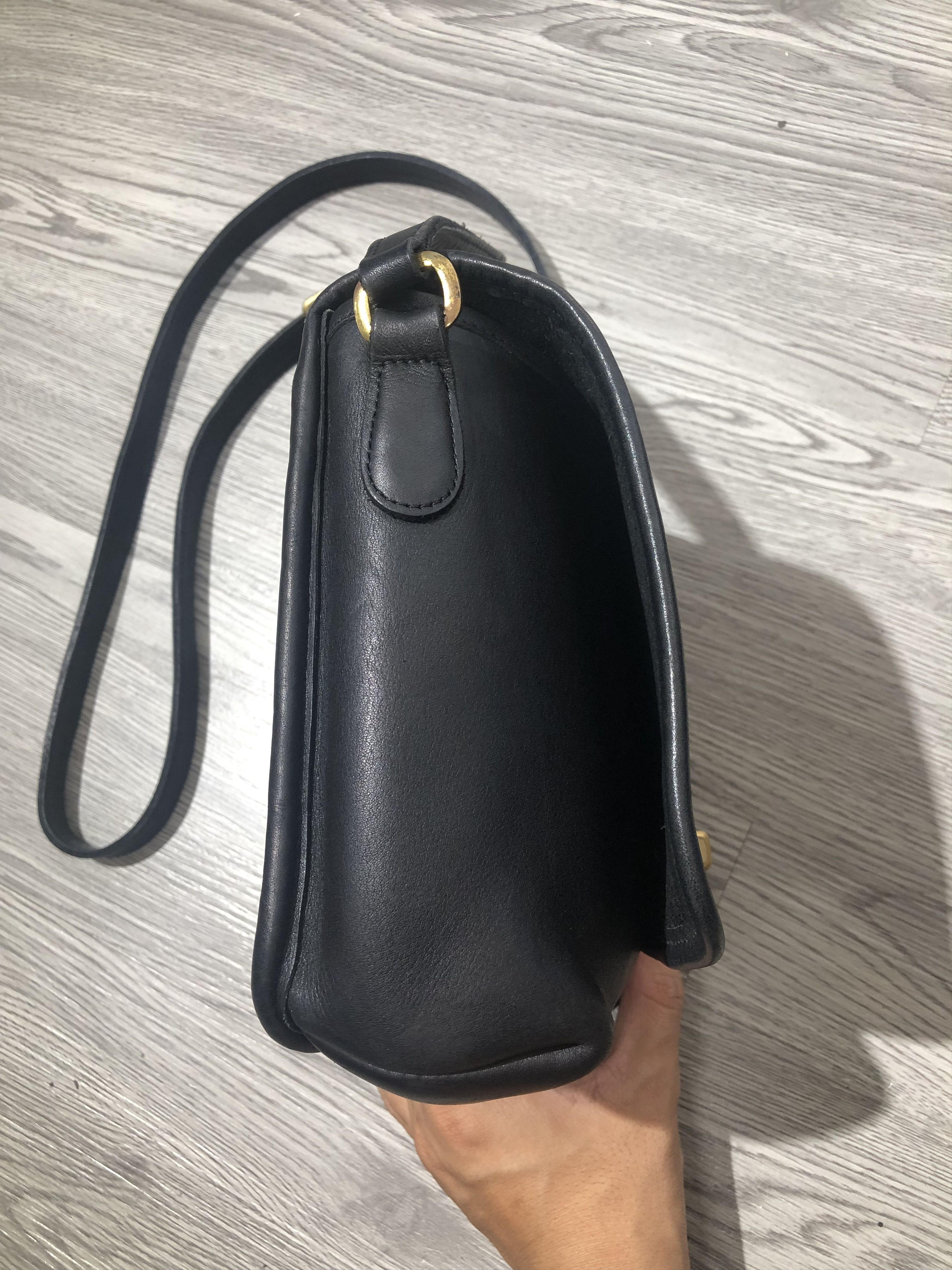 Coach Vintage Old COACH Companion Flap 9076 Black Leather Size ONE SIZE - 5 Thumbnail
