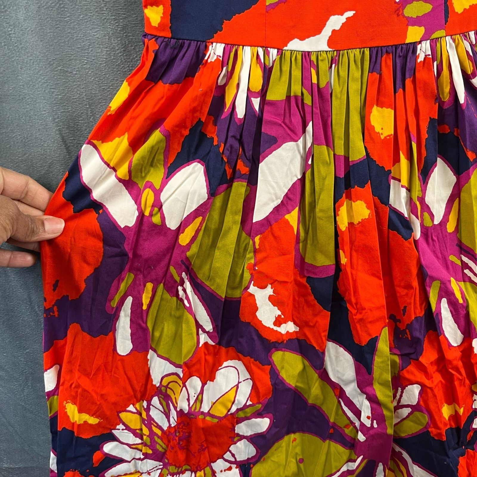 Trina Turk Trina Turk Dress Spaghetti Strap Abstract Floral Dress Size XS / US 0-2 / IT 36-38 - 7 Thumbnail