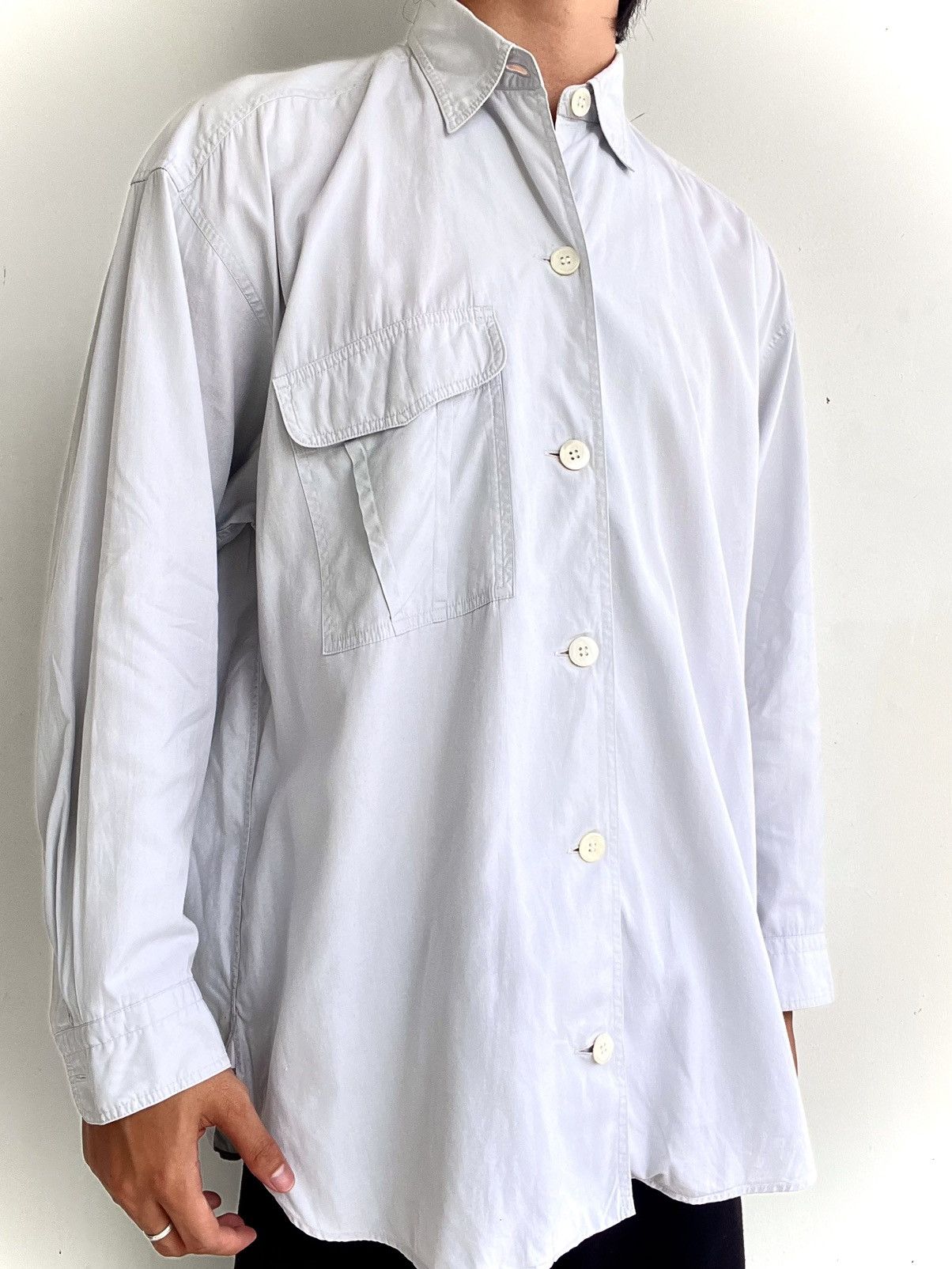 Issey Miyake Issey Miyake Studio White Shirt Size US L / EU 52-54 / 3 - 2 Thumbnail