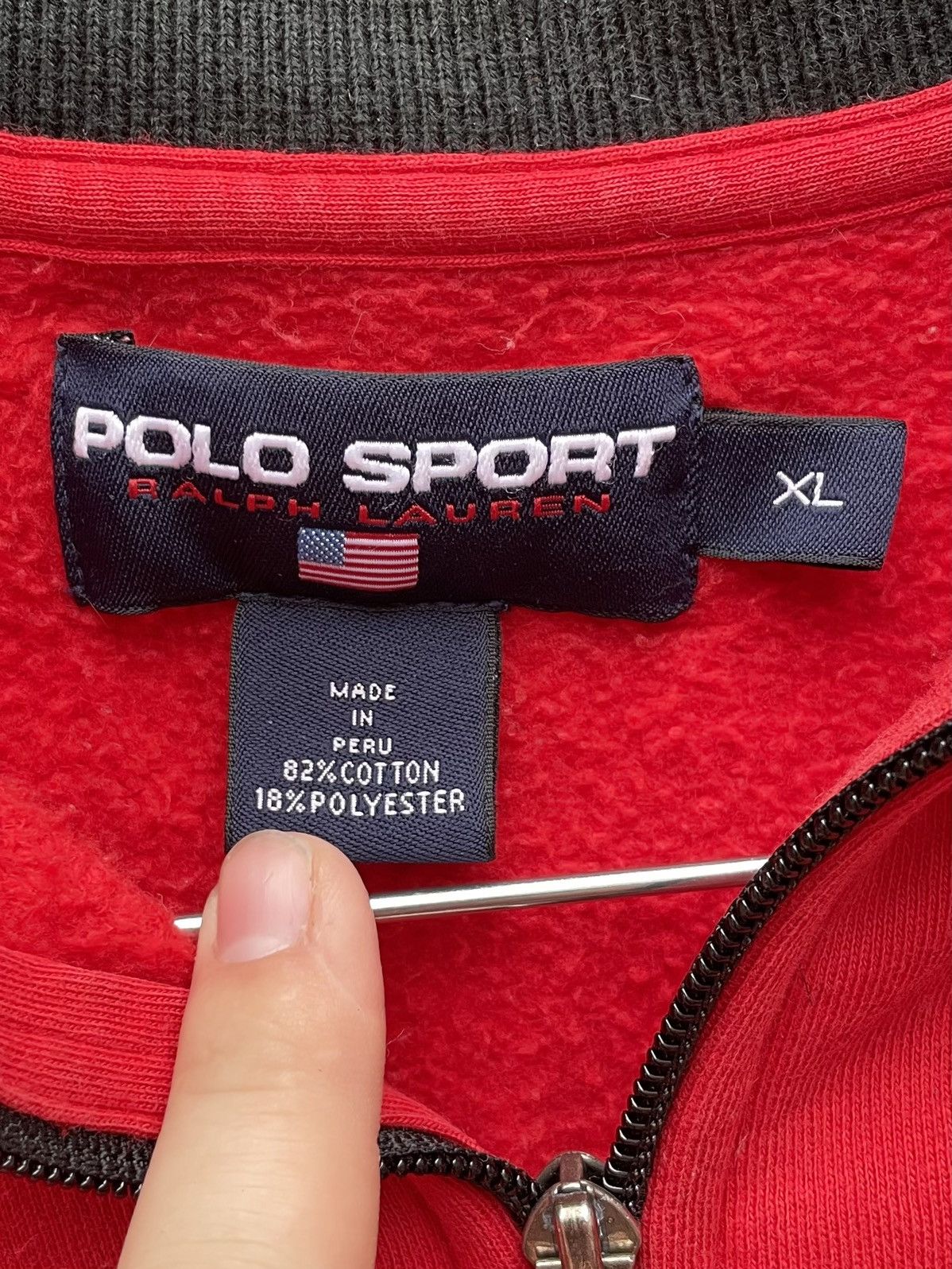 Polo Ralph Lauren vintage 90s polo sport ralph lauren spellout sweatshirt Size US XL / EU 56 / 4 - 2 Thumbnail