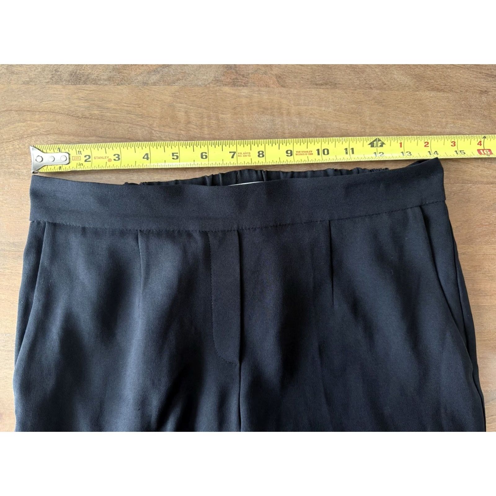 Aritzia Aritzia Babaton Black Conan Cropped Ankle Pants Women’s 6 Elastic Waist Office Size 28" / US 6 / IT 42 - 6 Thumbnail