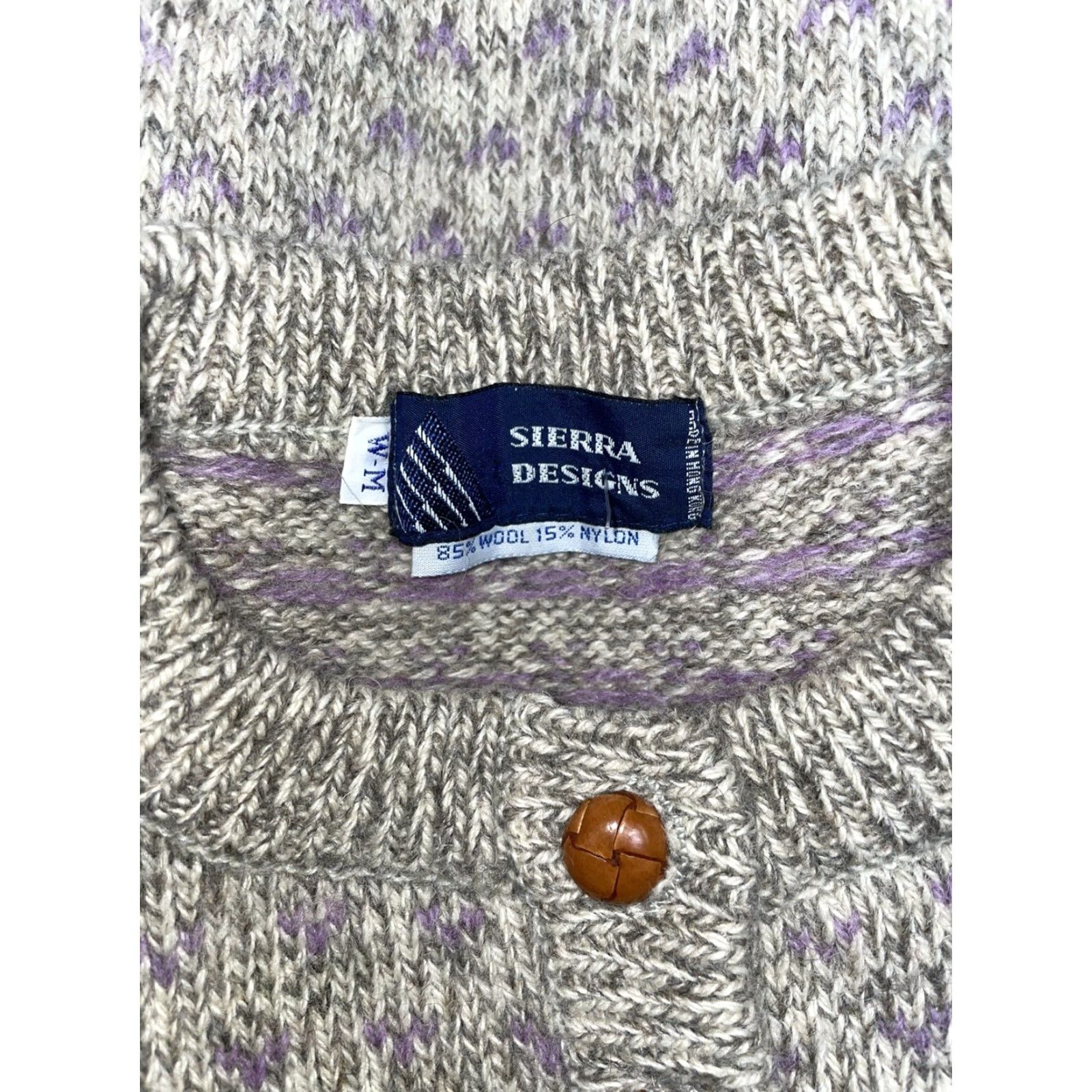Sierra Designs **VTG Sierra Designs Wool Blend Henley Sweater Womens M Gray** User: VTG Sierra Designs Wool Blend Henley Sweater M Gray Womens Size M / US 6-8 / IT 42-44 - 8 Thumbnail
