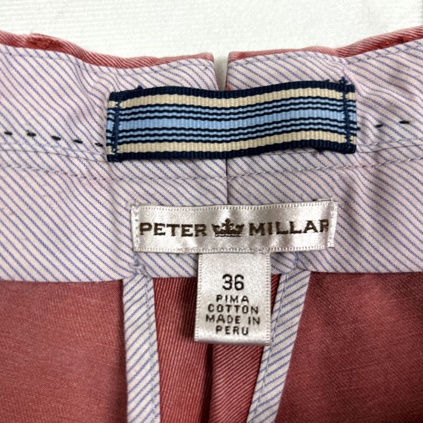 Peter Millar Peter Millar Pants Mens 36x30 Pink Coral Straight Pima Crown Twill Chino Pants Mens 36x30 Pink Coral Straight Pima Crown Twill Chino Size US 36 / EU 52 - 3 Thumbnail