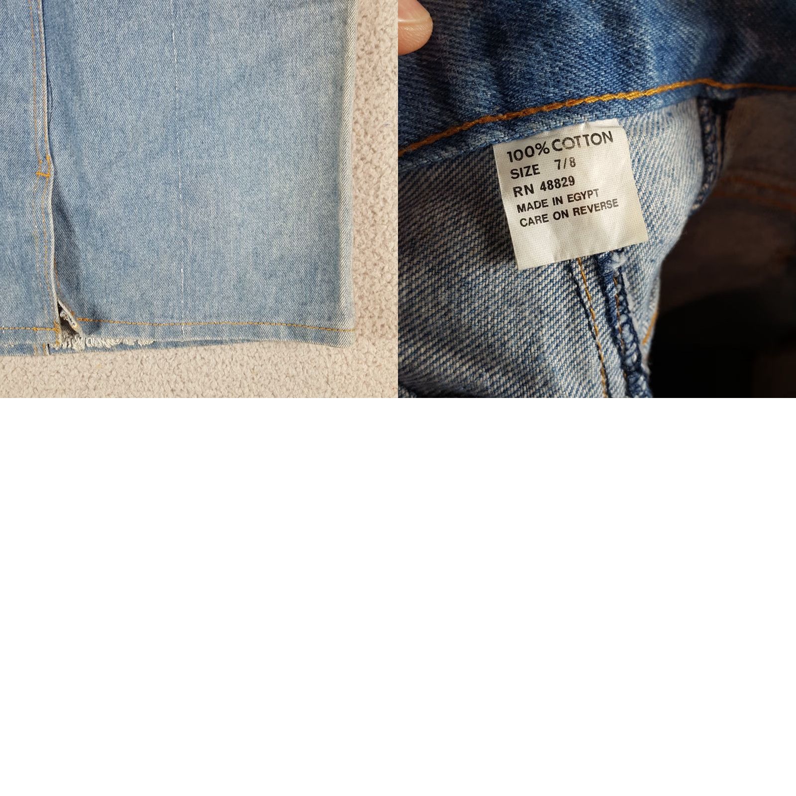 Denime VINTAGE Western Denim Jean Jort Women's Size 8 Cowgirl Straight Pencil Skirt Size 30" / US 8 / IT 44 - 8 Thumbnail