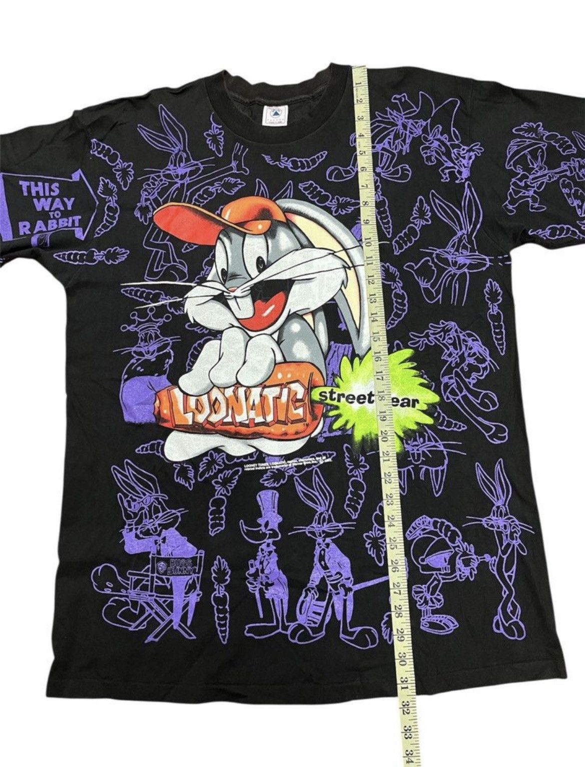 Vintage VINTAGE LOONEY TUNES 90s x OVER PRINT x RARE Size US XL / EU 56 / 4 - 4 Thumbnail