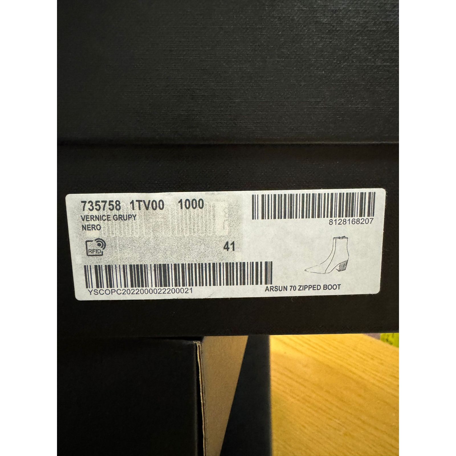 Saint Laurent Paris o1rshd1 Q:2 / Arsun 70 Zipped Boots in Nero Size US 8 / EU 41 - 20 Thumbnail