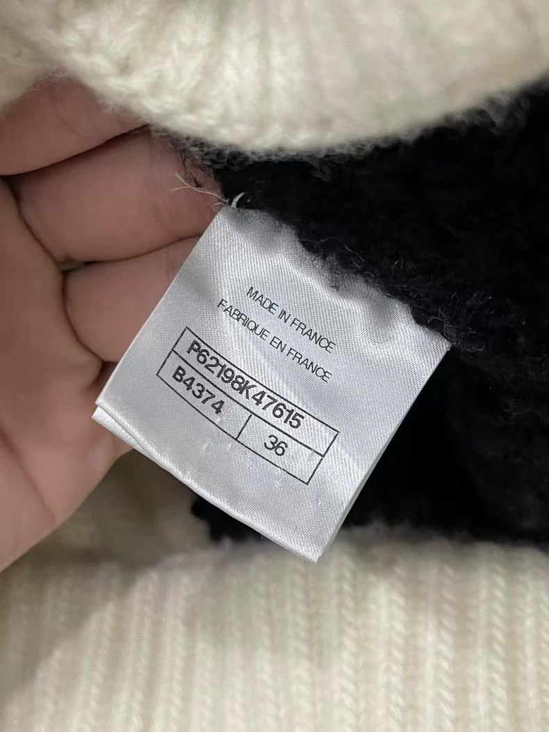 Chanel Chanel Black and white color-blocked wool zipper sweater j Size XS / US 0-2 / IT 36-38 - 7 Thumbnail