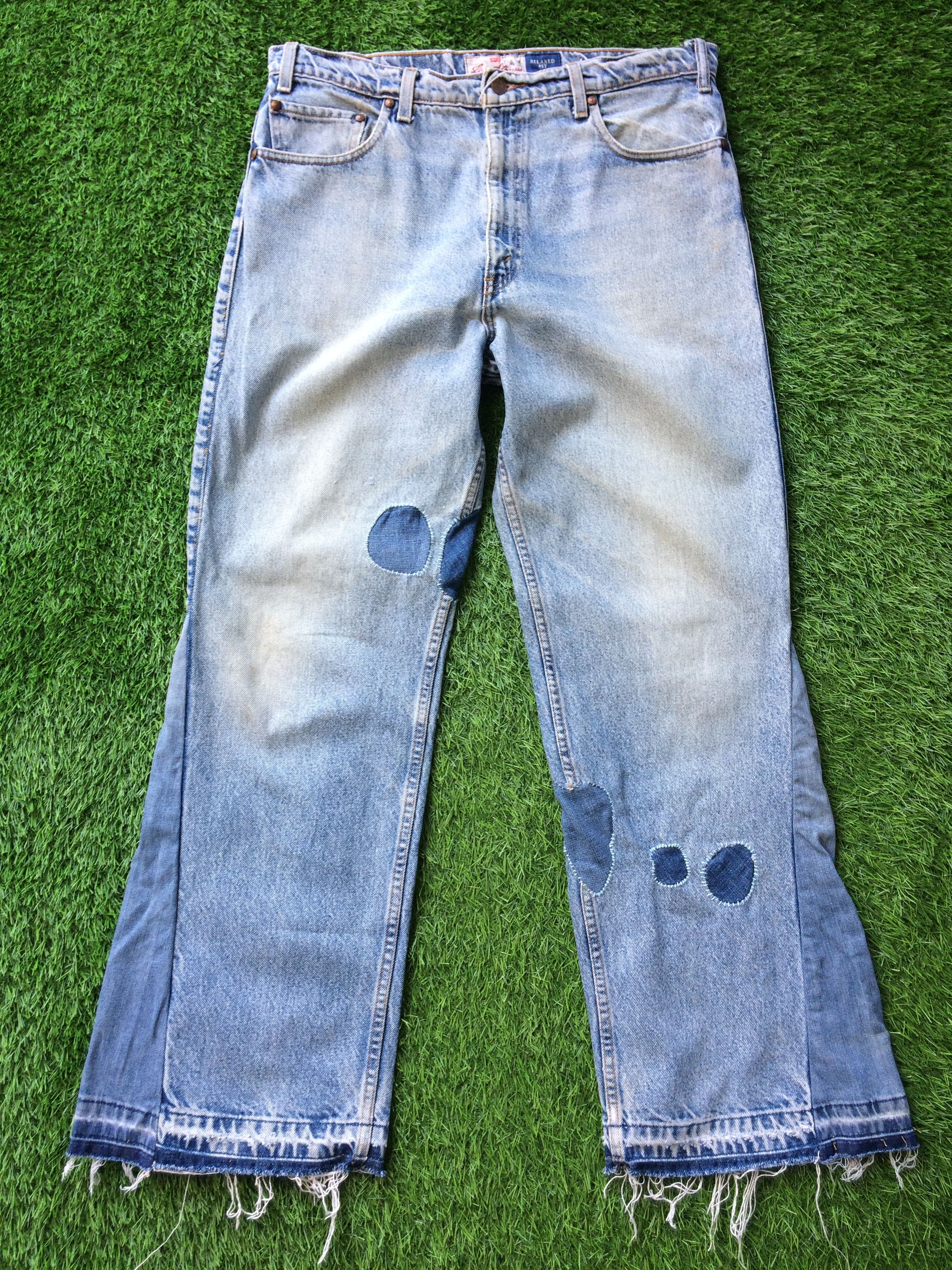 Hippie Flare Los Angeles Patch Light Wash Levis #D-806