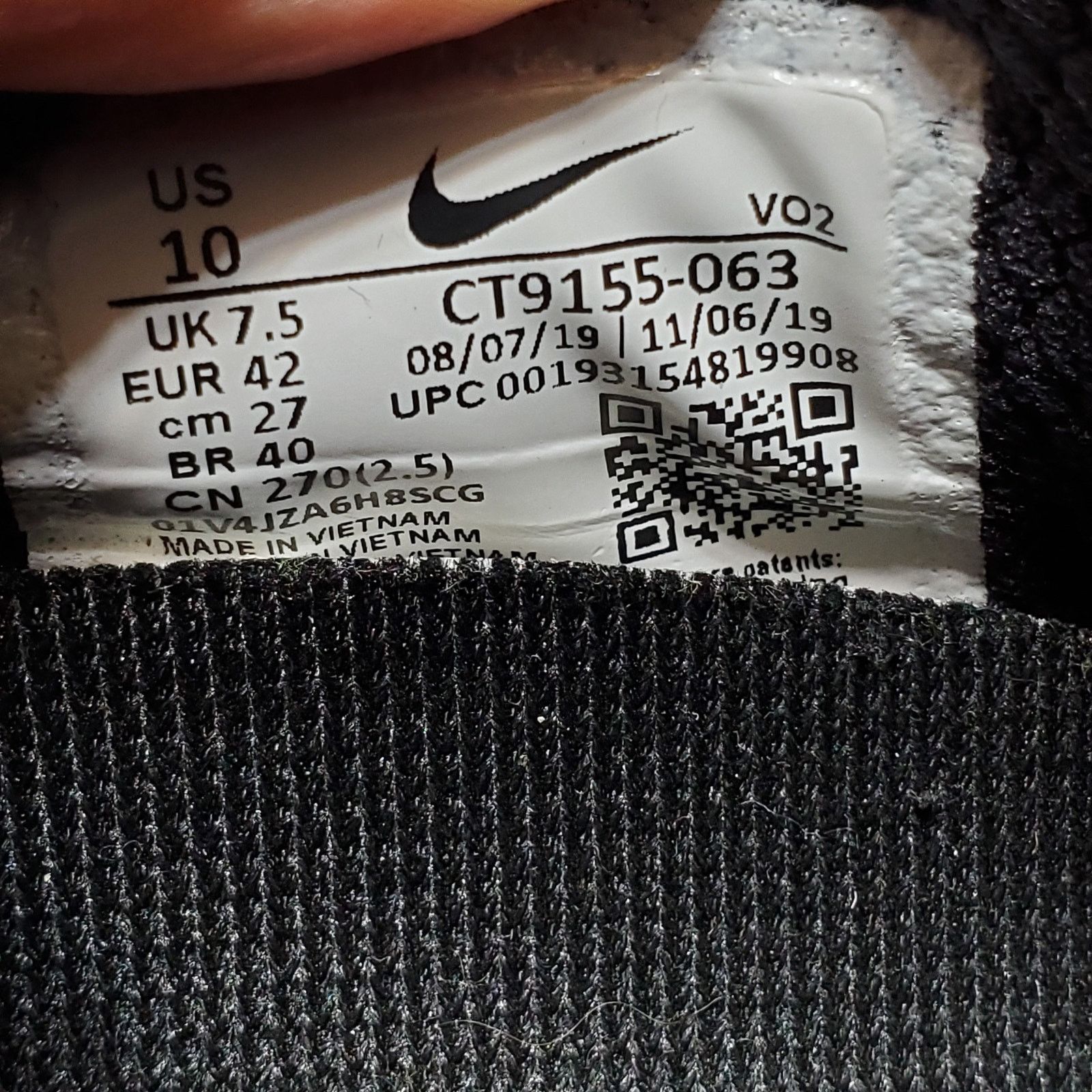 Nike Nike Sneakers Shoes Womens 10 React Metcon AMP Black Pink Size US 10 / IT 40 - 14 Thumbnail