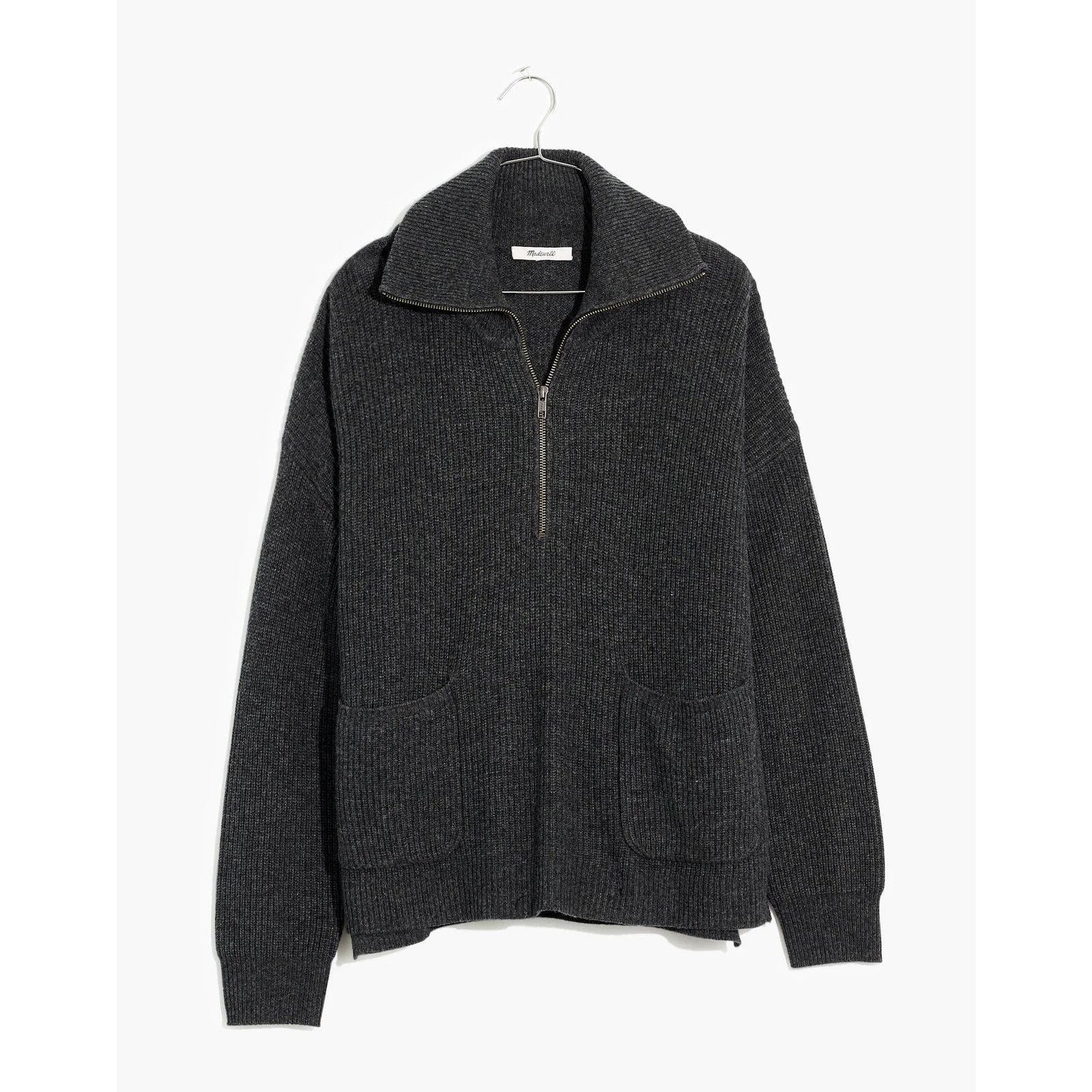 Madewell Madewell Glenbrook Half Zip Sweater Gray Womens Small Size S / US 4 / IT 40 - 7 Thumbnail