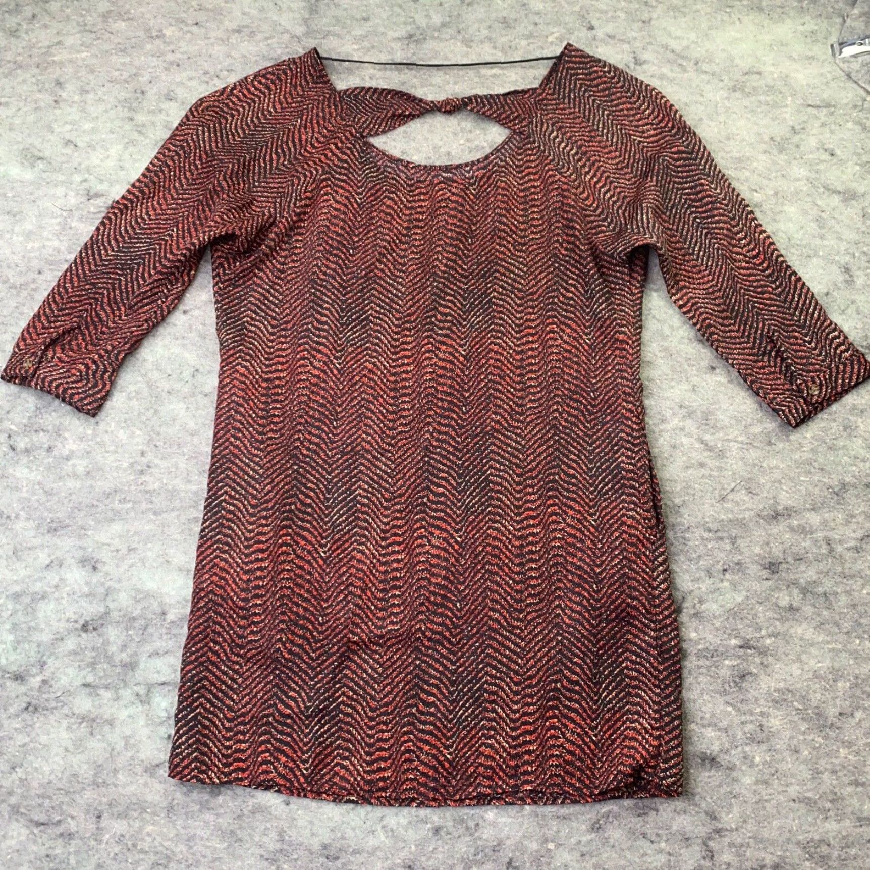 Volcom Volcom Womens Dress Small Red Striped Pockets Mini Flowy Casual Party/Cocktail Size S / US 4 / IT 40 - 6 Thumbnail