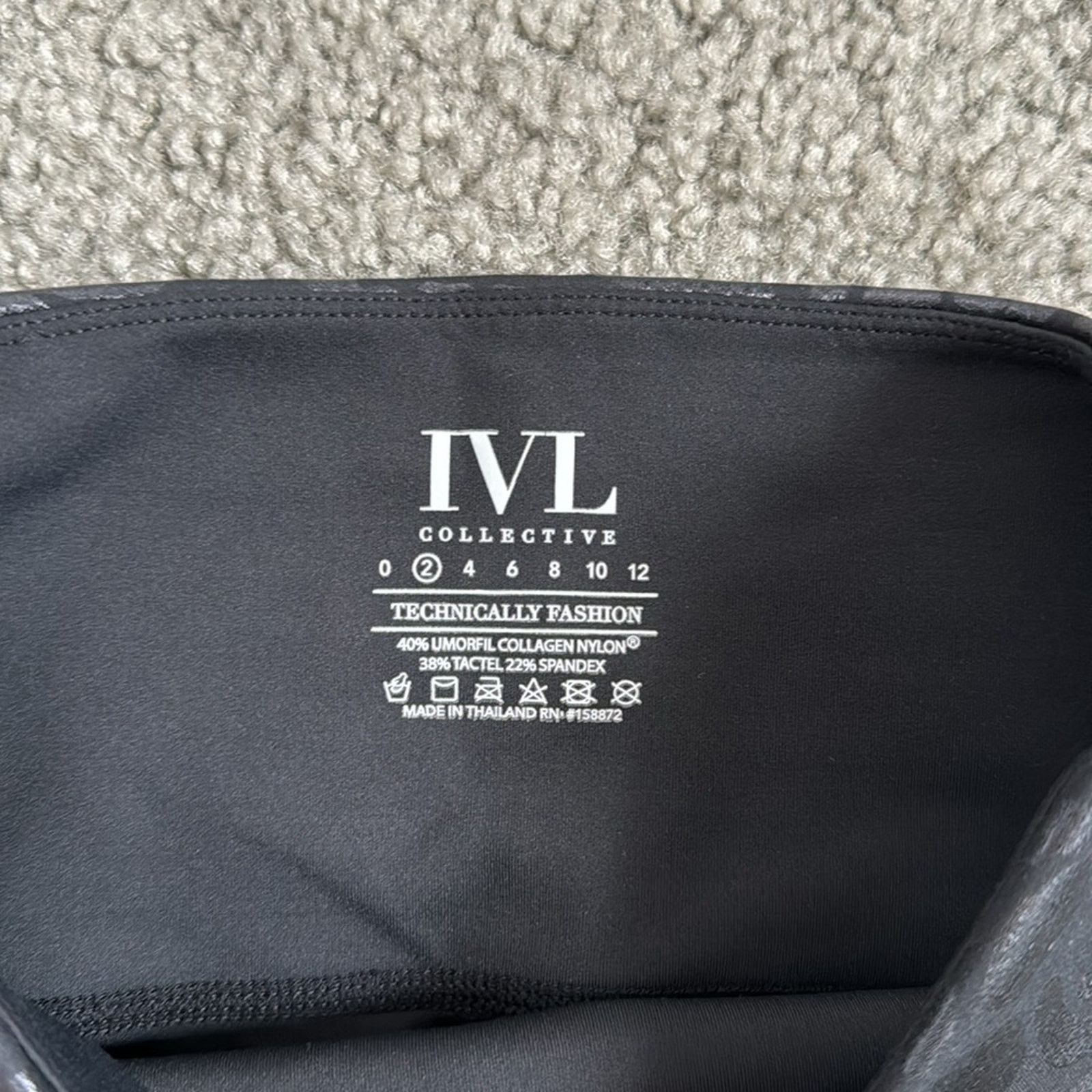 Other IVL Collective Chi Chi leggings black on black leopard print Size 26" / US 2 / IT 38 - 6 Thumbnail