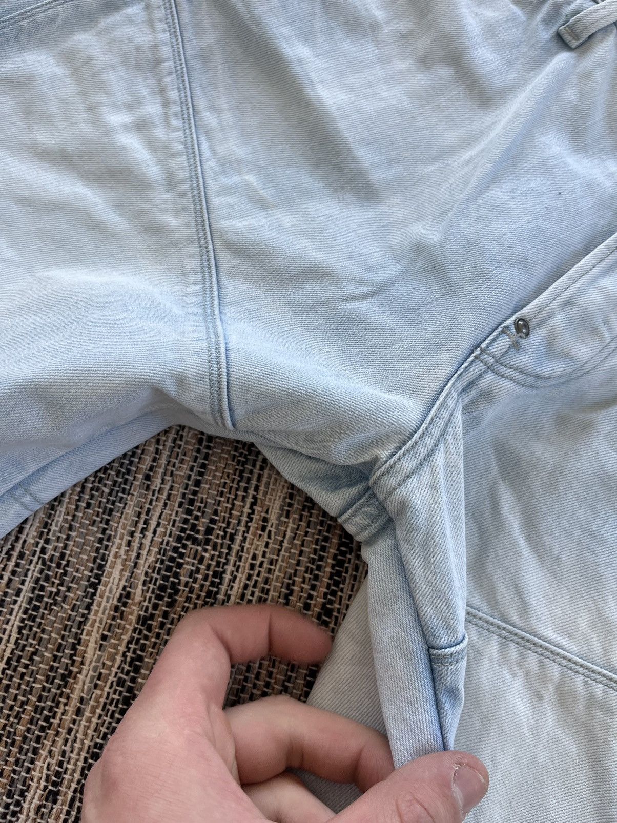 G-Star Vintage GStar Raw Moto Denim Jeans 38x36 Blue Knee Panel Y2K Size US 38 / EU 54 - 12 Thumbnail