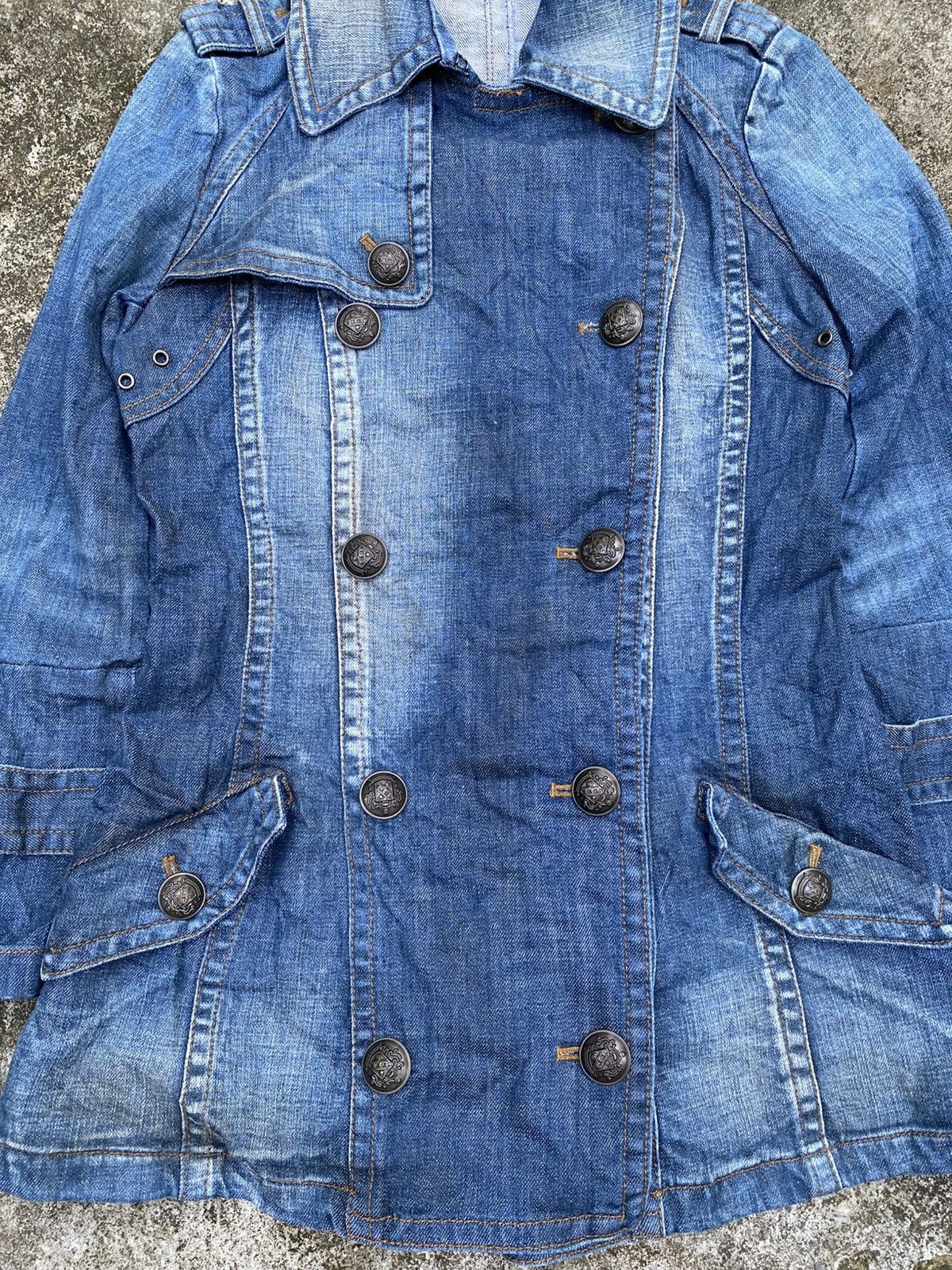 Le Grande Bleu (L.G.B.) Y2K X CHROMOSOME IN X X FREND DENIM JACKET Size S / US 4 / IT 40 - 3 Thumbnail