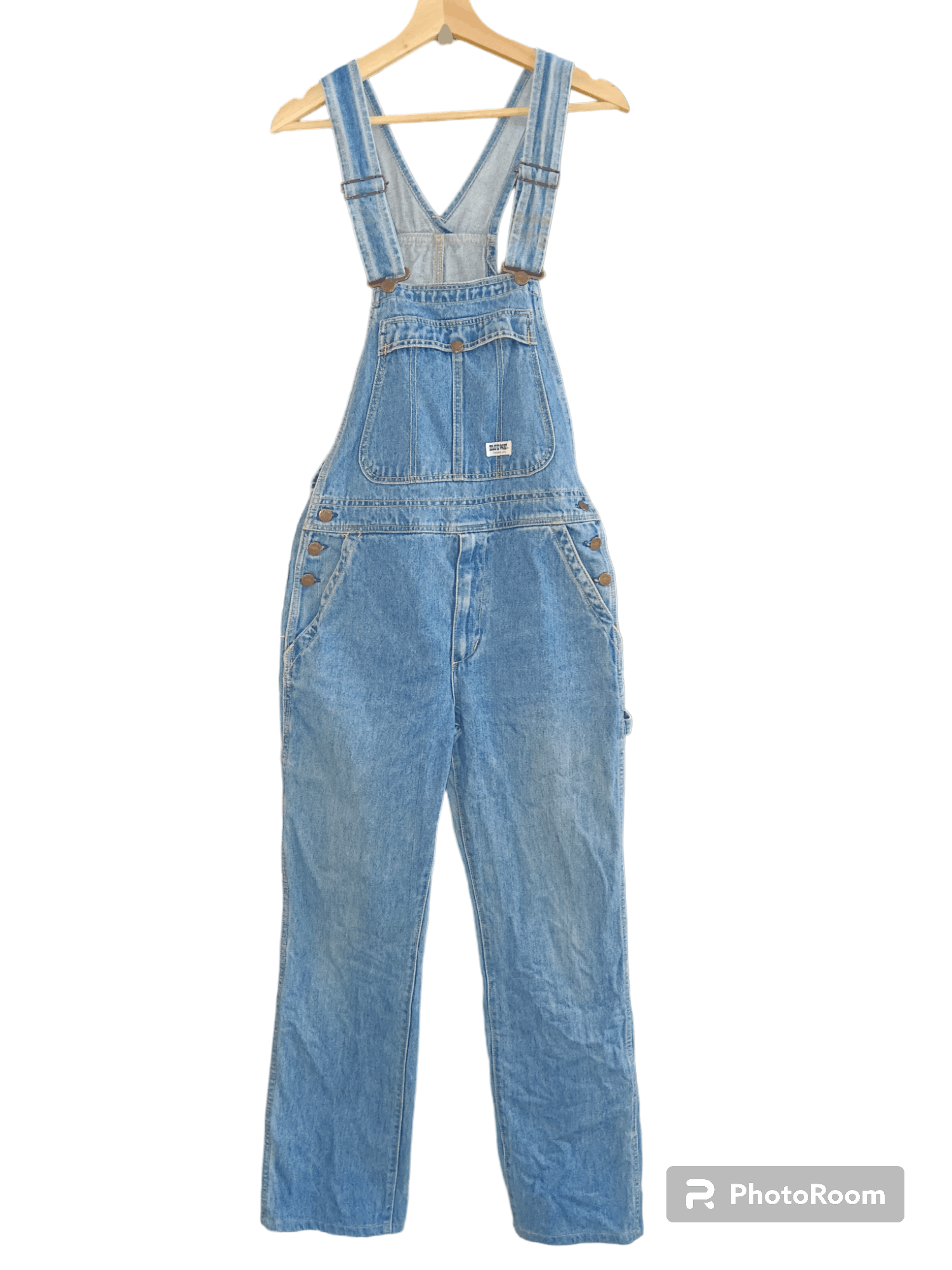 Image of Blue Blue Japan blue Way Carpenter Denim Overalls in Blue Denim, Men's (Size 31)