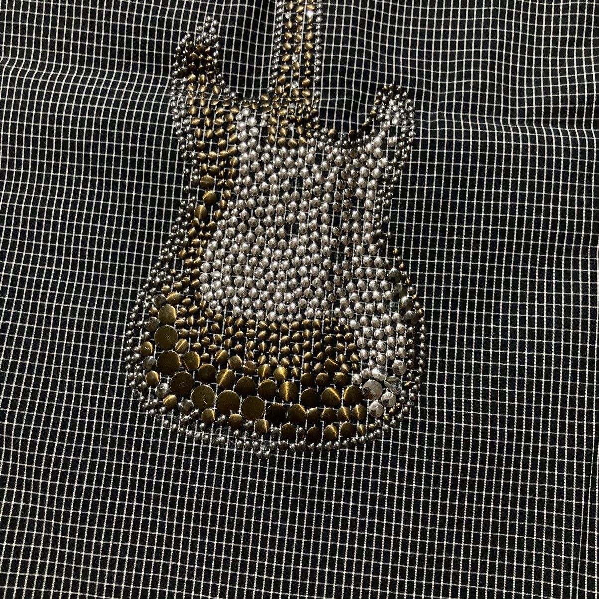 PPFM 2000s PPFM Protector Guitar Beaded Bling Shirt Short Slevee Size US M / EU 48-50 / 2 - 4 Thumbnail