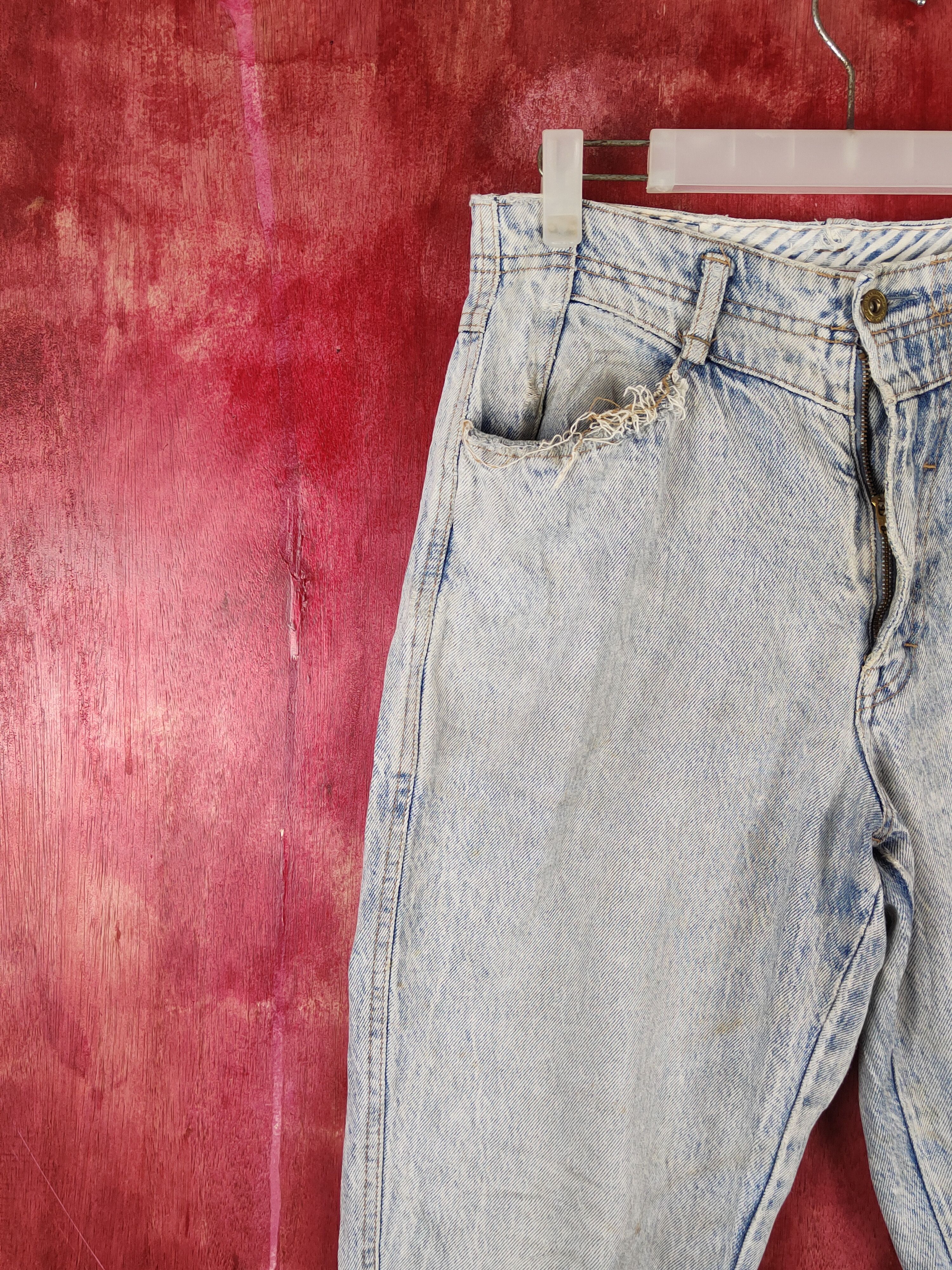 Big John Spana-Big John Blue Distressed vintage Denim#S16 16 Size US 30 / EU 46 - 3 Thumbnail