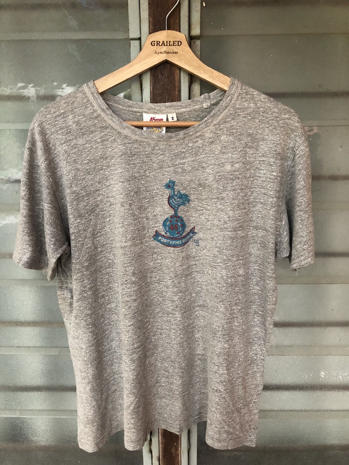 45rpm Vintage 45 rpm Spurs Logo Shirt Tee Rare Size US M / EU 48-50 / 2 - 1 Thumbnail