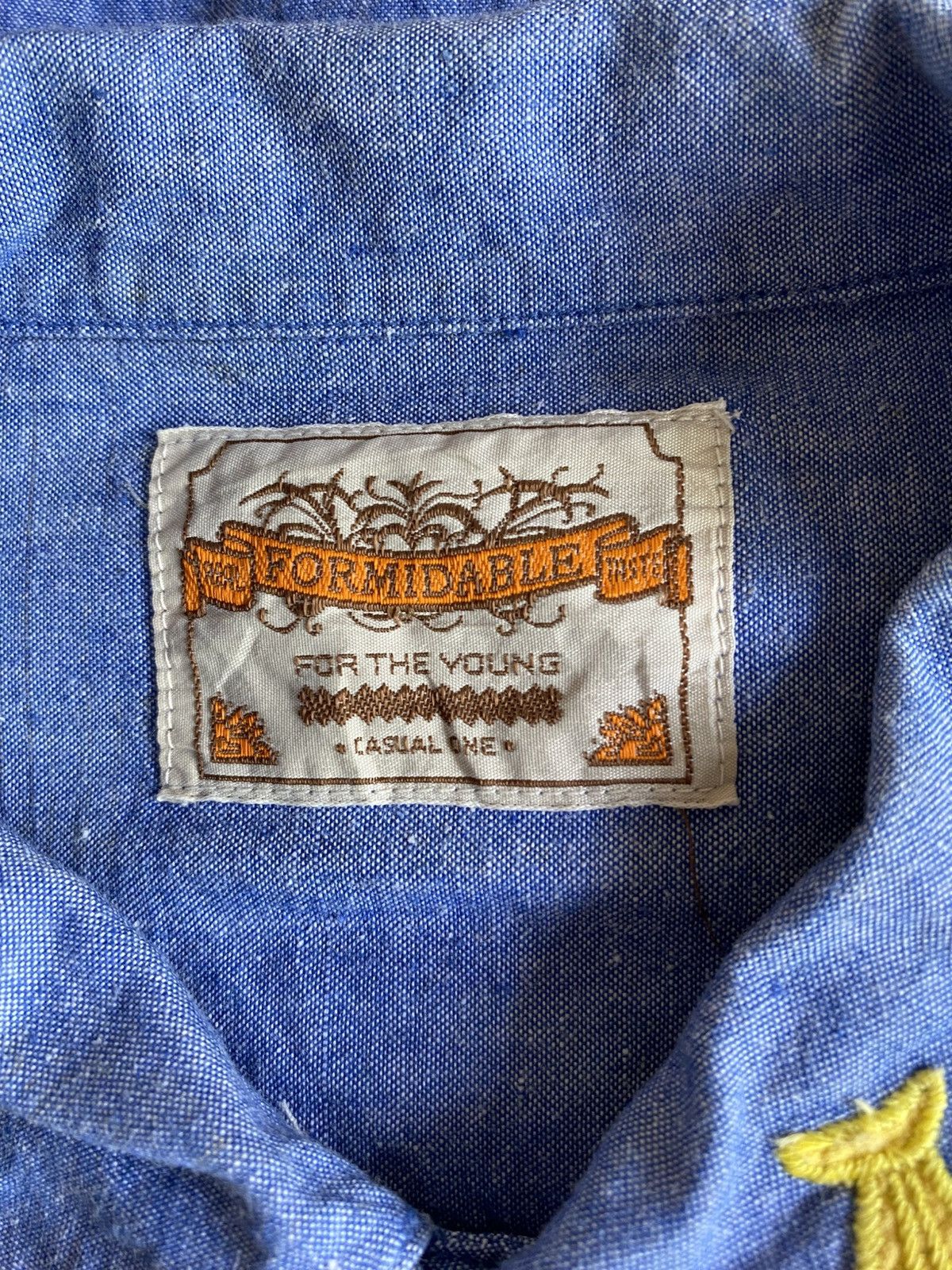 Designer × Vintage FORMIDABLE Blue Tropical Embroidered Button-Up Shirt Size US M / EU 48-50 / 2 - 5 Thumbnail