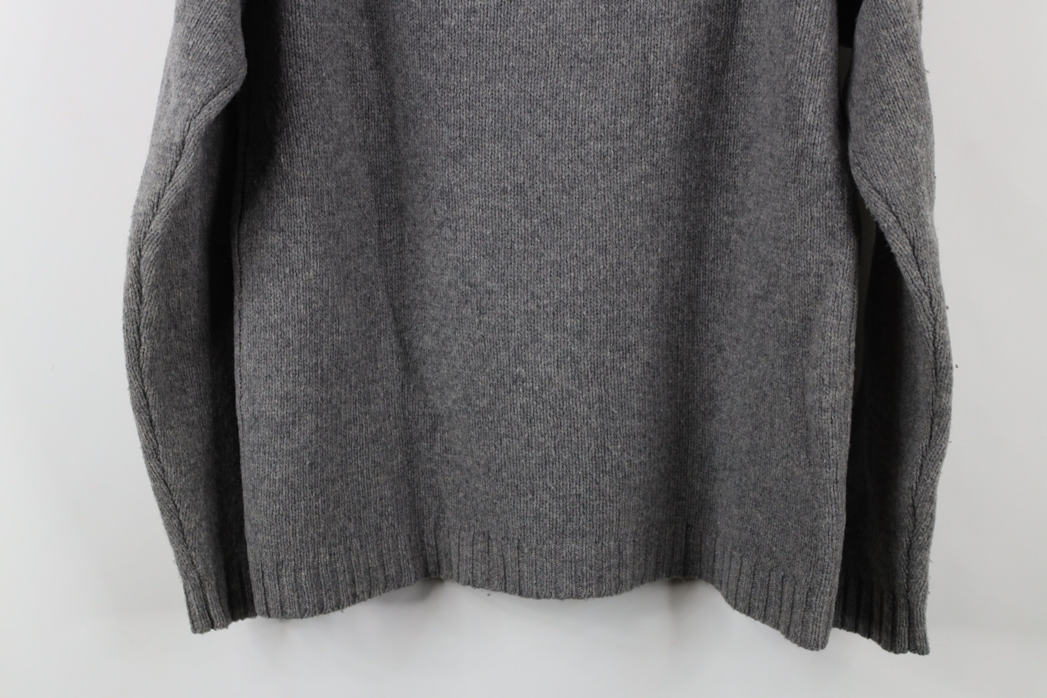 Gap × Vintage Vintage 90s Gap Lambswool Knit V-Neck Sweater Heather Gray Size US XS / EU 42 / 0 - 9 Thumbnail