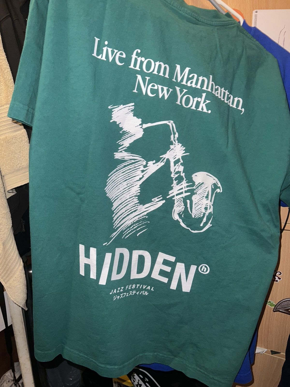 Hidden NY Teal Jazz Tee