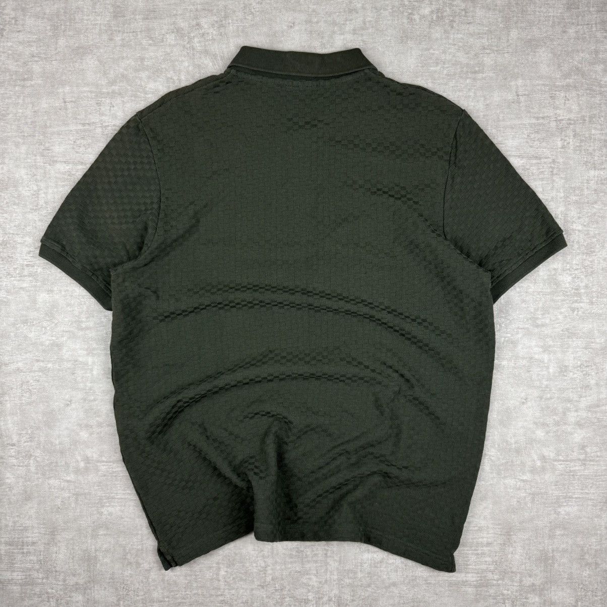 Lyle & Scott Lyle & Scott Dark Green Texture Polo Shirt Size US L / EU 52-54 / 3 - 7 Thumbnail