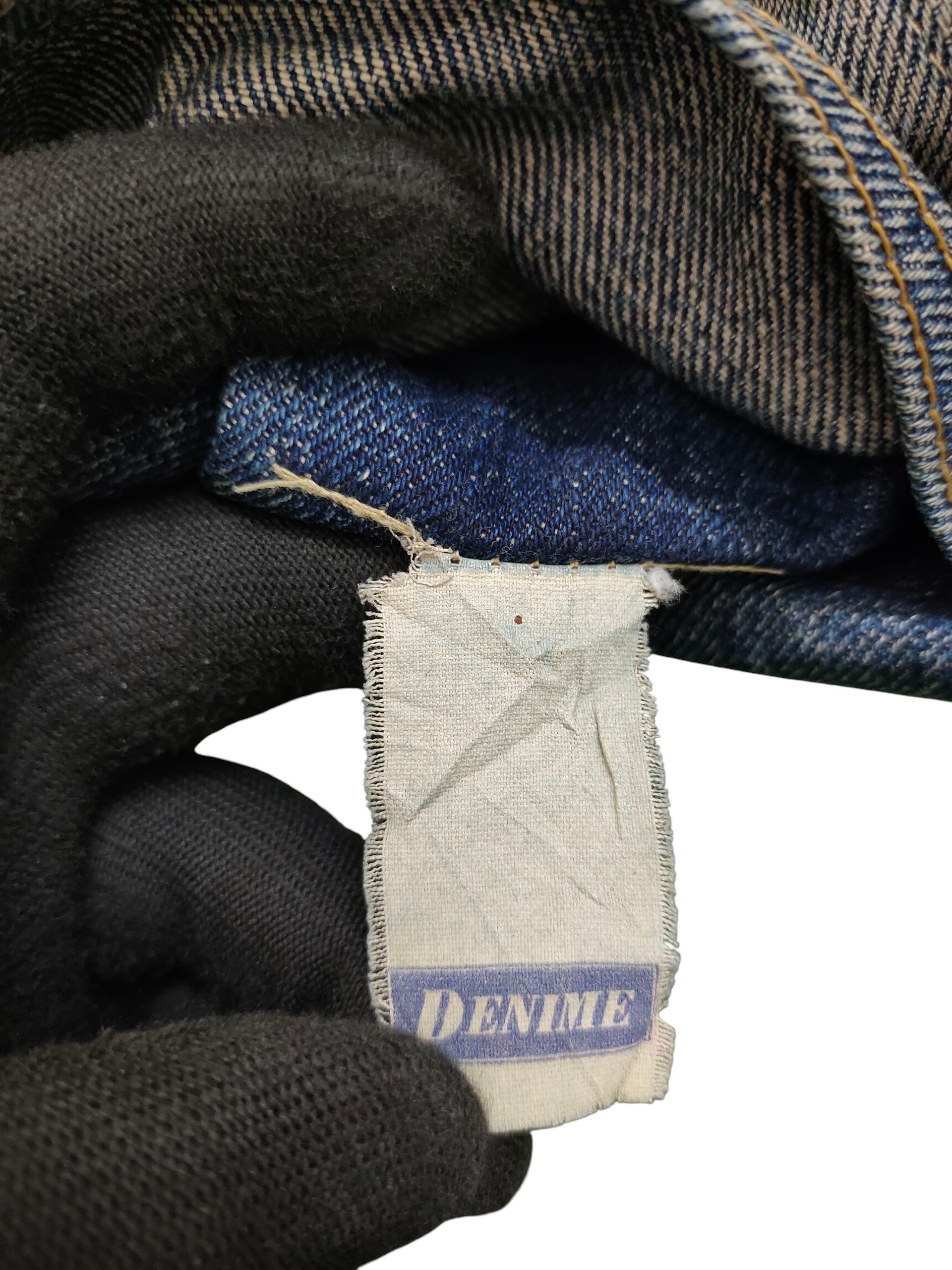 Denime Vintage 90s Denime Selvedge Rusty Clawmark Distress Jeans Size US 30 / EU 46 - 11 Thumbnail