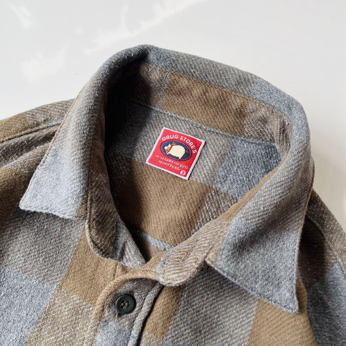 Vintage Drug Store’s Patchwork Plaid Cotton Flanel Shirt Size US M / EU 48-50 / 2 - 3 Thumbnail