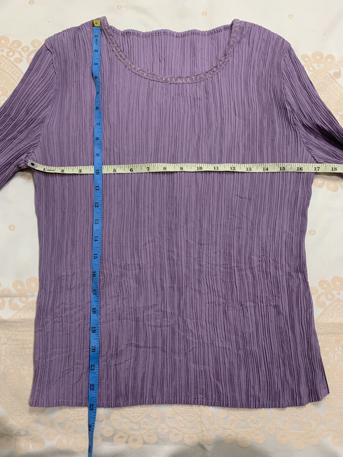 Japanese Brand Inner Pleats Issey Miyake Style Top Size L / US 10 / IT 46 - 7 Thumbnail