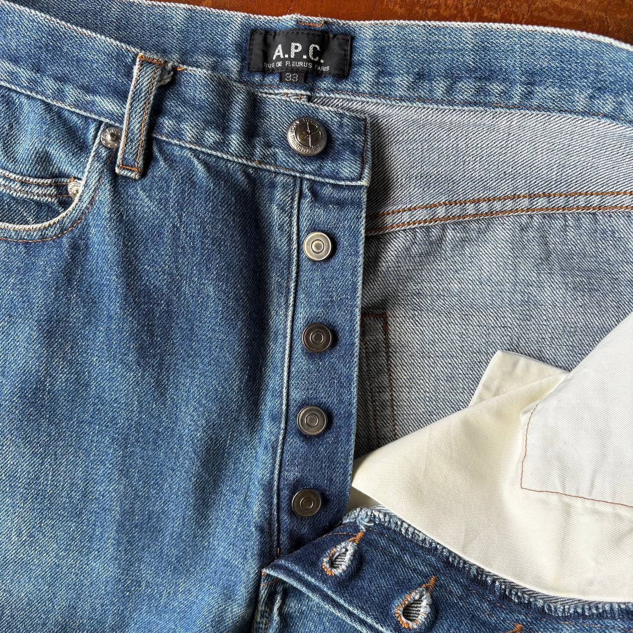 A.P.C. APC Rue De Fleurus Paris Slim Fit Blue Jeans Pants Size US 31 - 9 Thumbnail