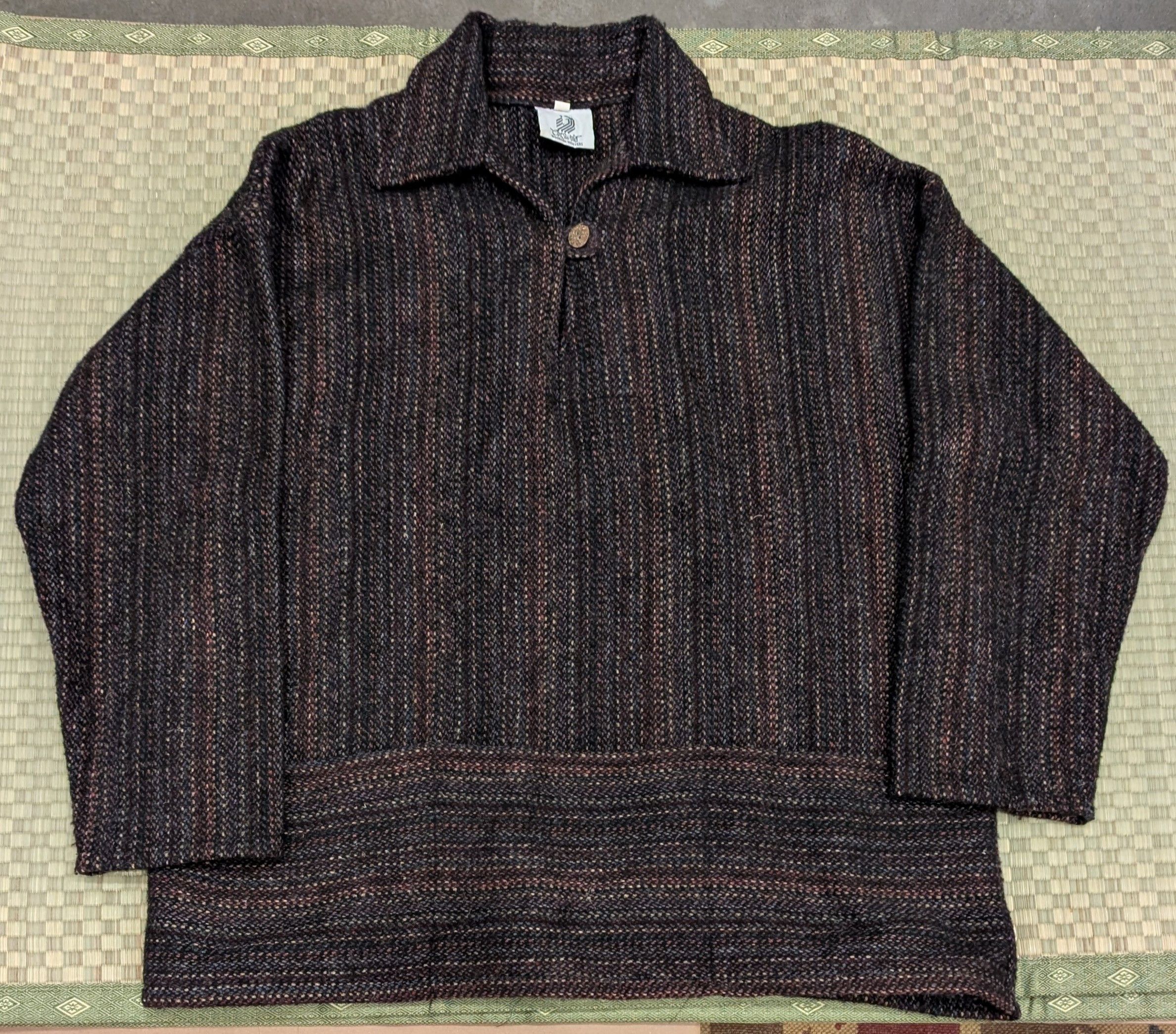 Other Vintage Cotswold 100% Wool Button Neck Sweater Made in UK Size US XL / EU 56 / 4 - 1 Thumbnail