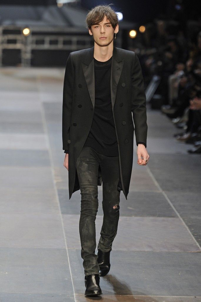 SAINT LAURENT PARIS BY HEDI SLIMANE 13AW/FW Distressed Jeans