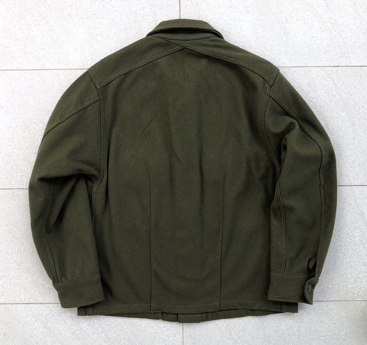 Vintage Vintage Authentic Us Military OG-108 Olive Wool Jacket Size US M / EU 48-50 / 2 - 5 Thumbnail