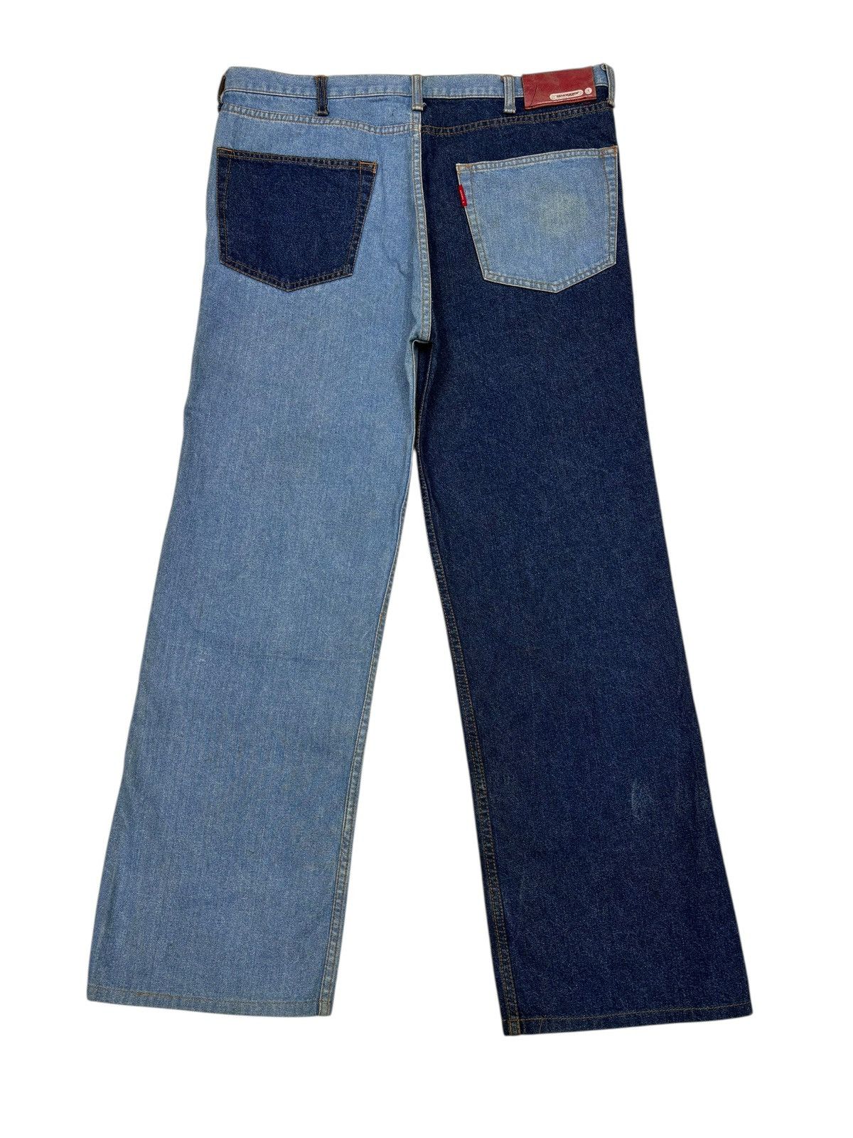 PHENOMENON SWAGGER 🇯🇵 RECONSTRUCTED PATCHWORK BAGGY JEANS Size US 34 / EU 50 - 7 Thumbnail