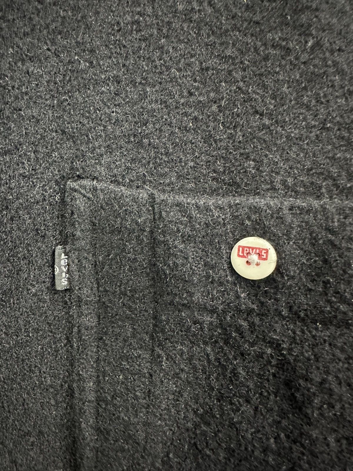 Levi's Vintage Levis Black Wool Button Shirt Z25 Size US S / EU 44-46 / 1 - 4 Thumbnail
