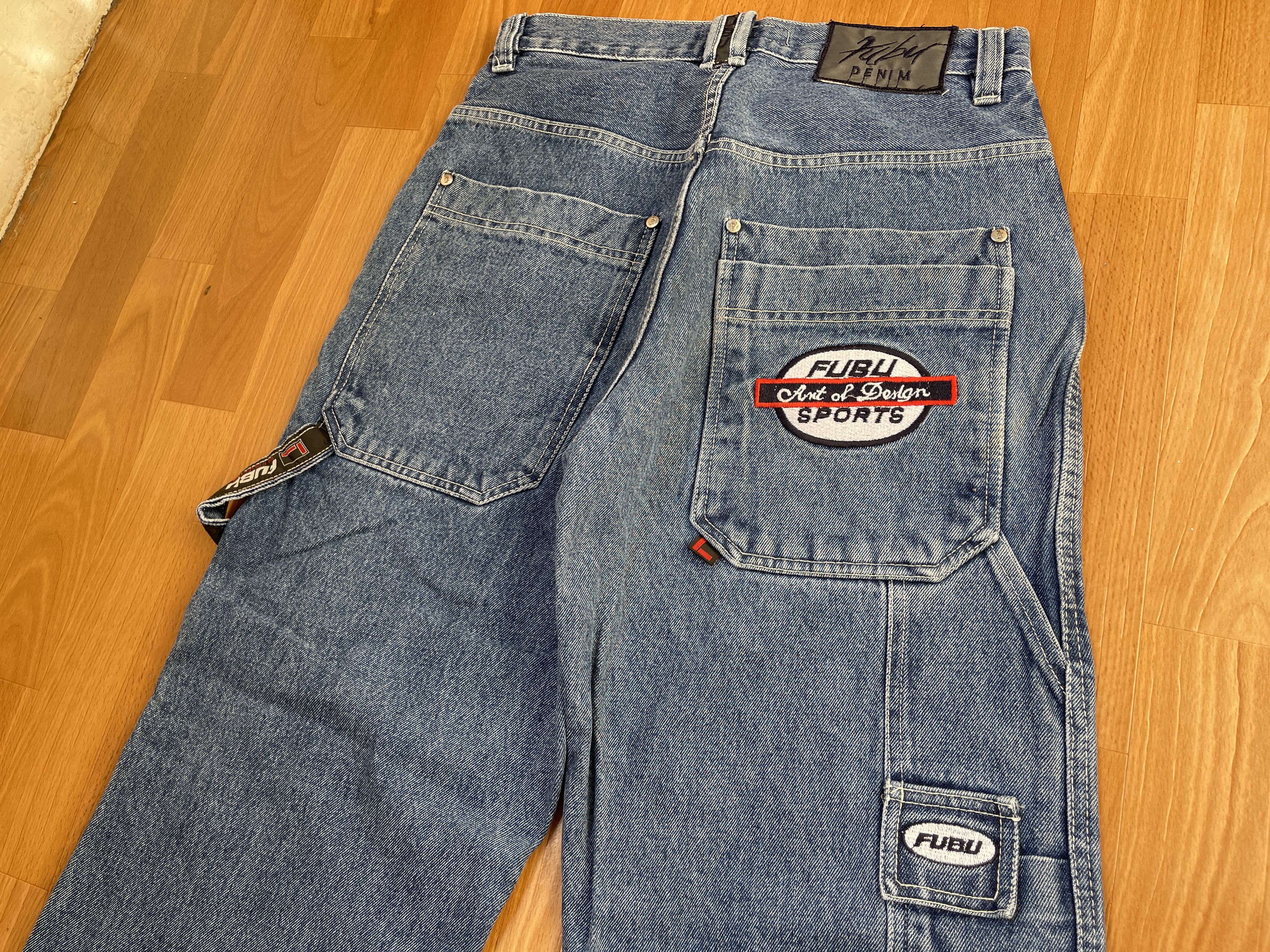 Fubu FUBU jeans, vintage baggy jeans, 90s hip hop skater Y2K 32 Size US 32 / EU 48 - 5 Thumbnail