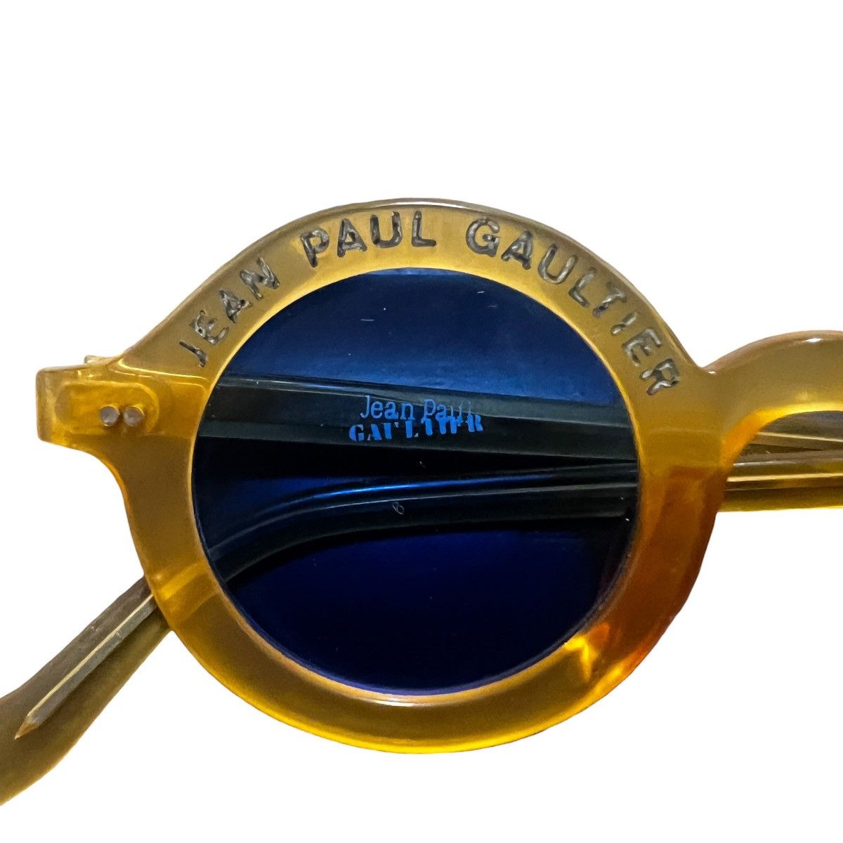 Jean Paul Gaultier Jean Paul GAULTIER 1990s Vintage Spellout Round Sunglasses Size ONE SIZE - 2 Thumbnail