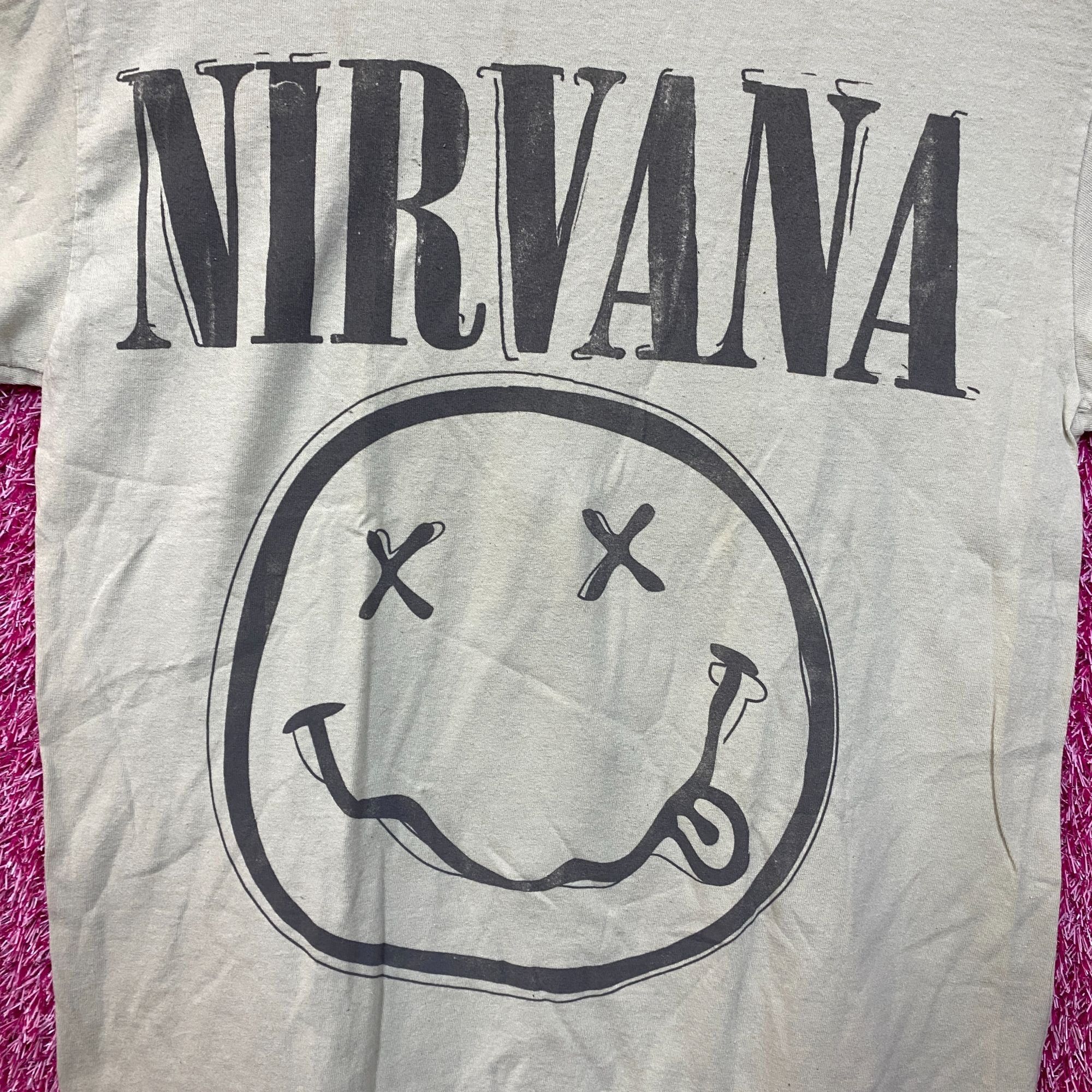 Band Tees × Nirvana Nirvana Smiley Face Promo Nevermind Grunge Tee S Size US S / EU 44-46 / 1 - 2 Thumbnail
