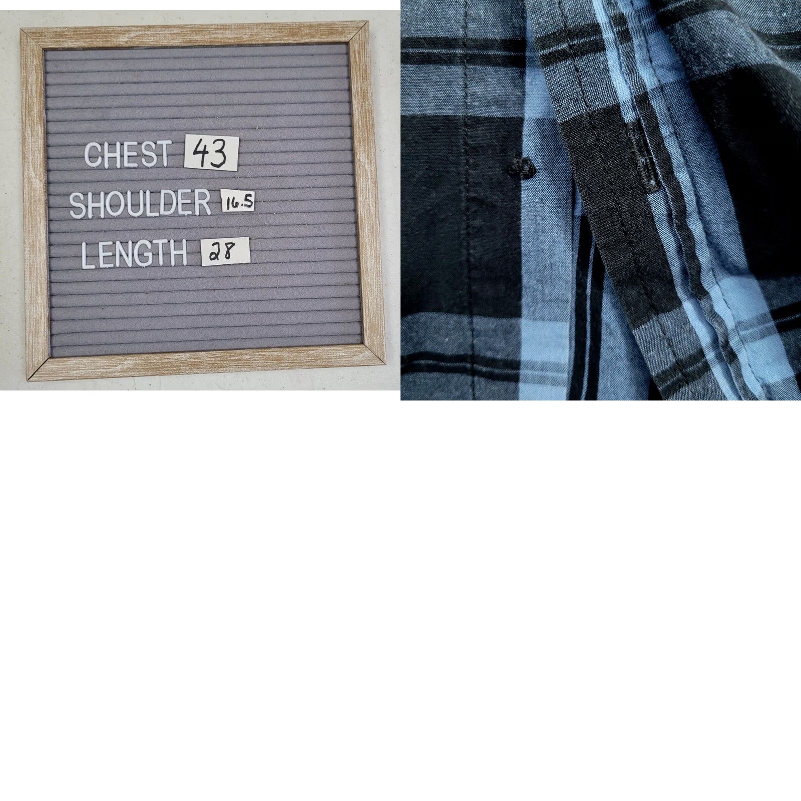 Vintage MMA Elite Men's Shirt Blue Black Plaid Long Sleeve Button-Up M Embroidered Size US M / EU 48-50 / 2 - 8 Thumbnail
