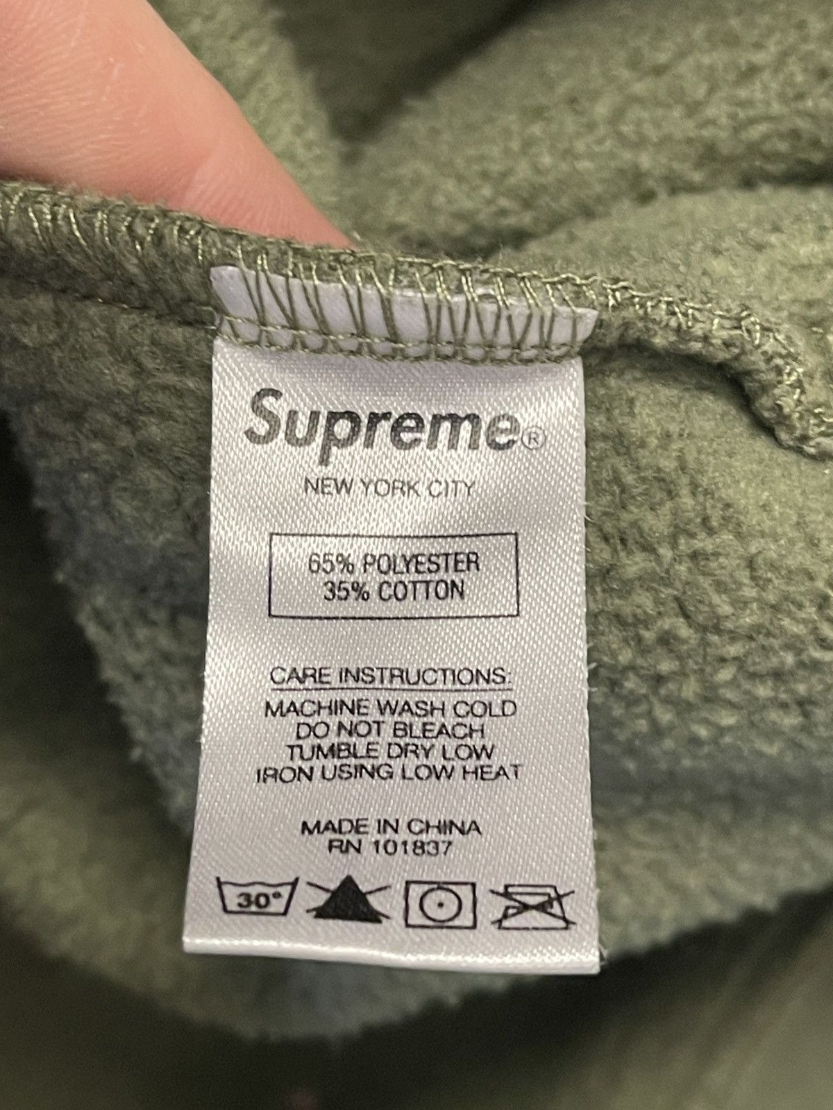 Supreme Size L - Supreme Laser Cut S Logo Hoodie Olive Green Size US L / EU 52-54 / 3 - 9 Thumbnail
