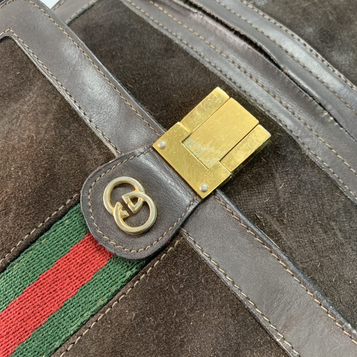 Gucci Gucci Parfums Suede Leather Slingbag Size ONE SIZE - 10 Thumbnail