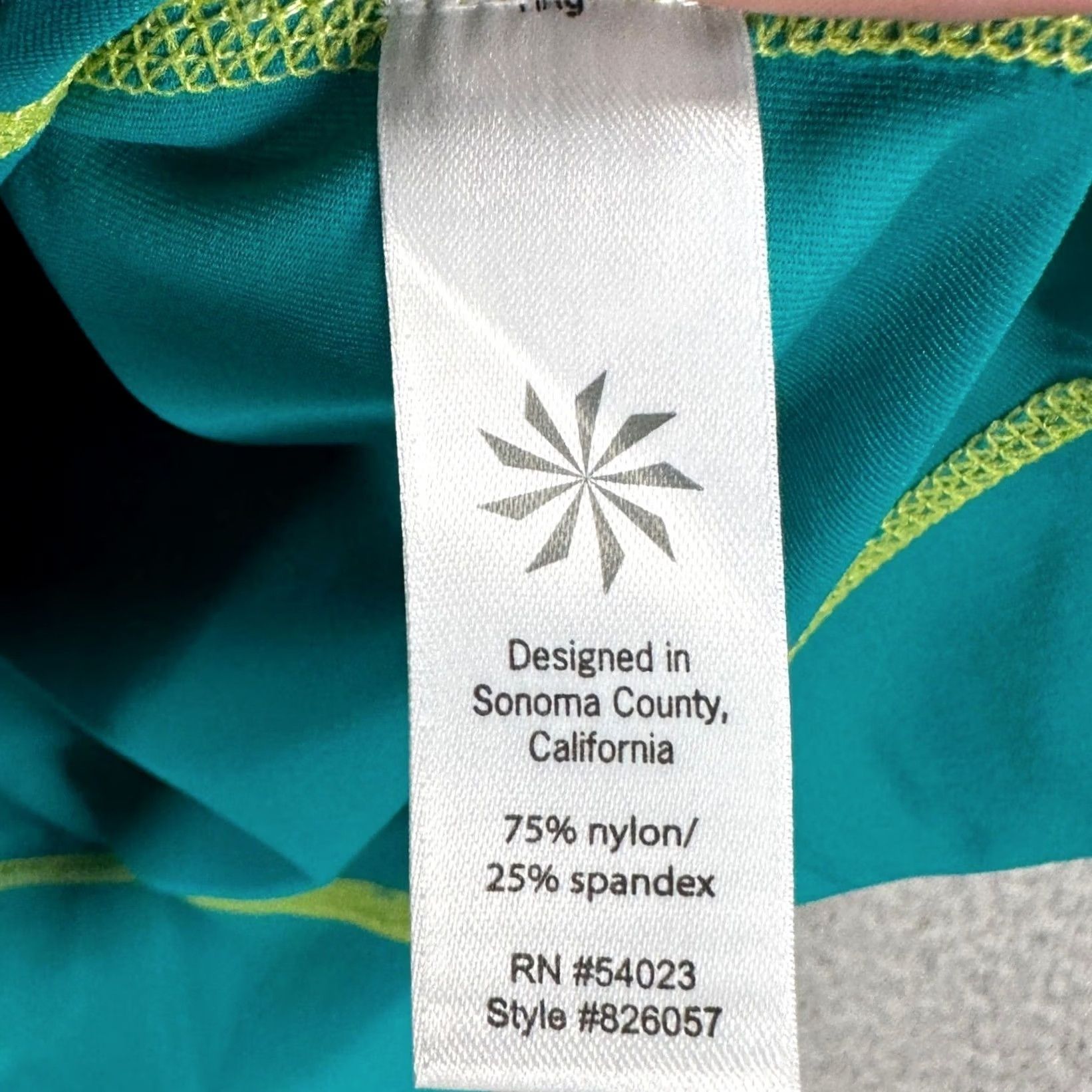 Athleta Athleta Women Sweatshirt Medium Blue Green Nylon Blend Pullover Outdoor Size M / US 6-8 / IT 42-44 - 5 Thumbnail