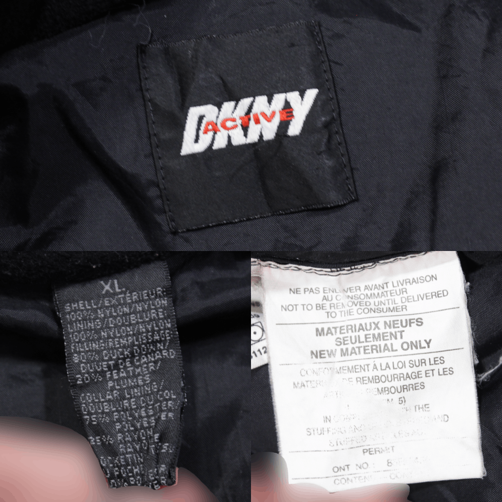 DKNY 90S Logo Down Puffer Vest Size US XL / EU 56 / 4 - 9 Thumbnail