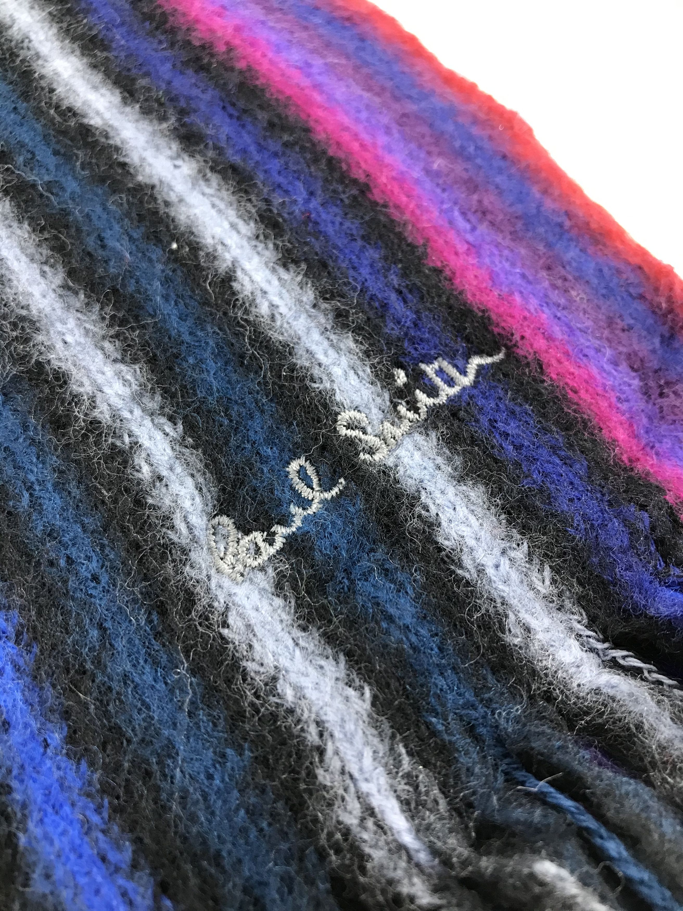 Paul Smith × Vintage Paul Smith Scarf / Muffler / Neckwear - WW1269 Size ONE SIZE - 2 Thumbnail