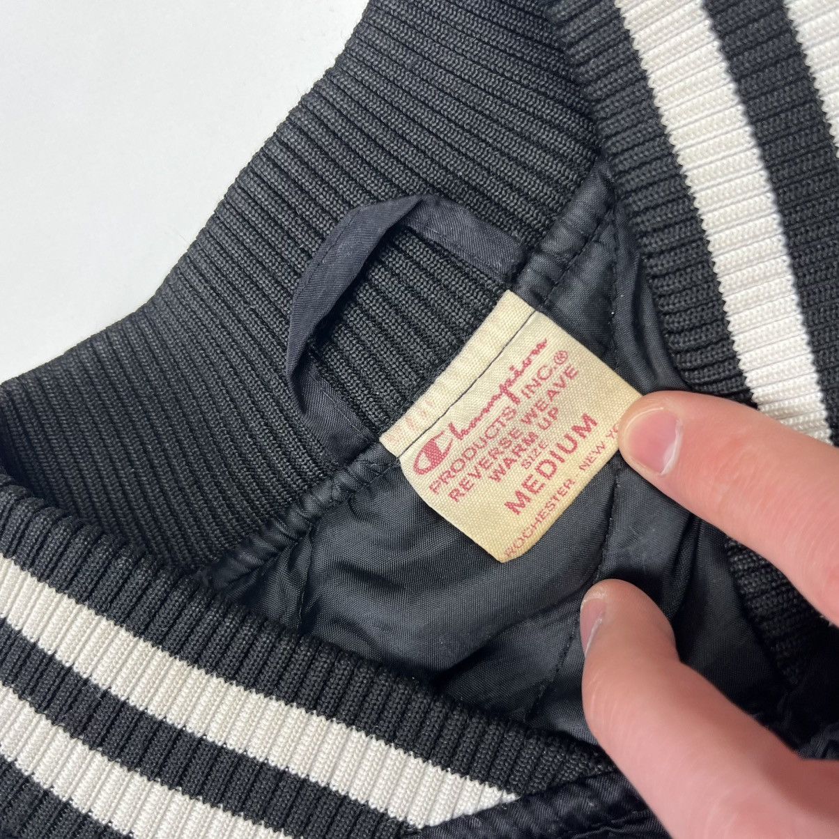 Champion × Vintage Champion Bomber American Style Vintage Streetwear Black Size US M / EU 48-50 / 2 - 6 Thumbnail