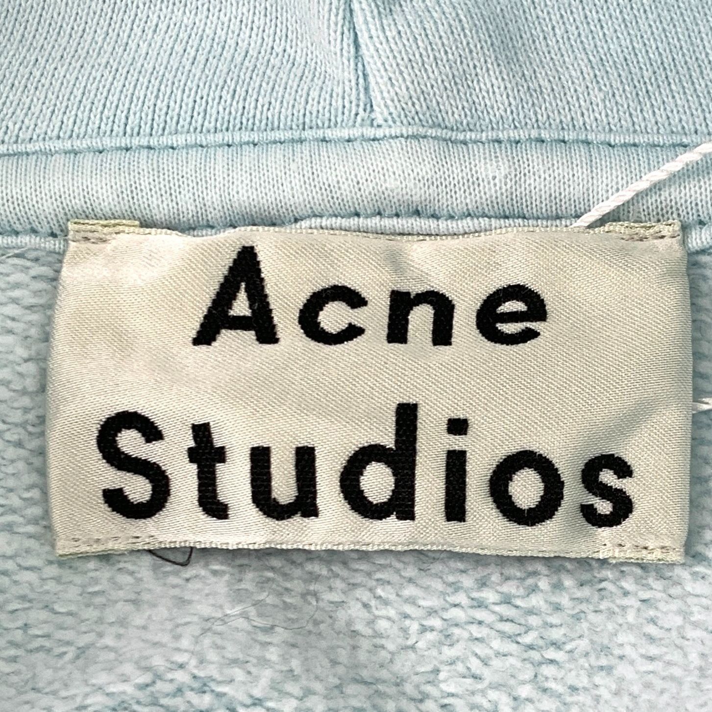 Acne Studios Acne Studios Sky Blue Cotton Hoodie S Long Sleeve Pullover K Size S / US 4 / IT 40 - 2 Thumbnail